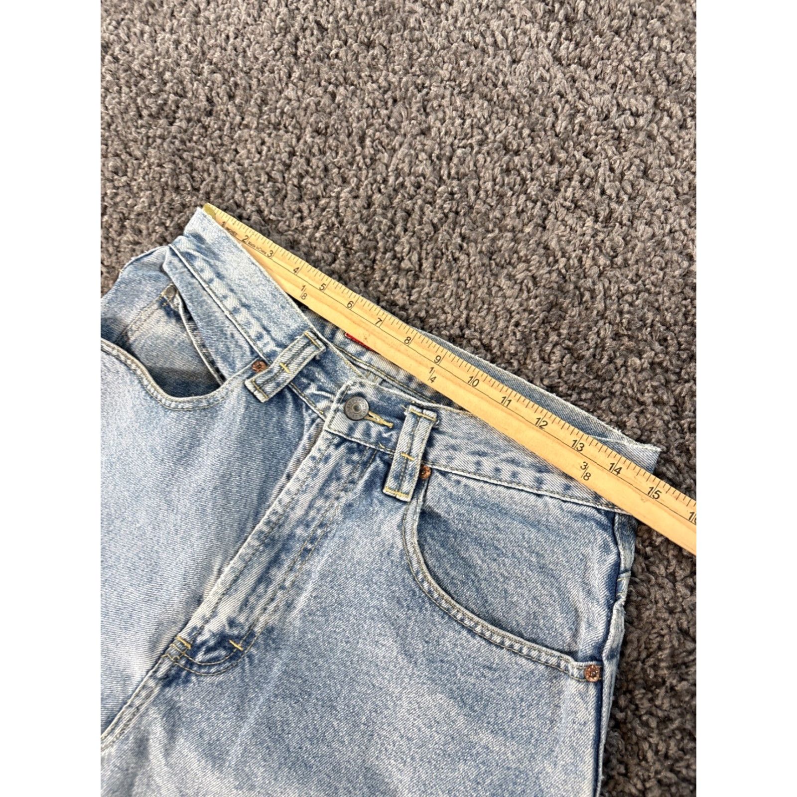 Vintage VINTAGE Union Bay Shorts Mens 30 Light Wash Distressed Denim Bermuda 90s USA Mens Size US 30 / EU 46 - 5 Thumbnail
