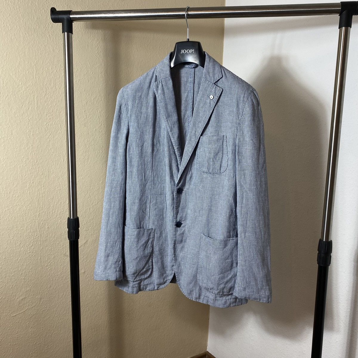L.B.M. 1911 Linen & Nylon Blazef L.B.M 1911 blau mens Size 48R - 7 Thumbnail