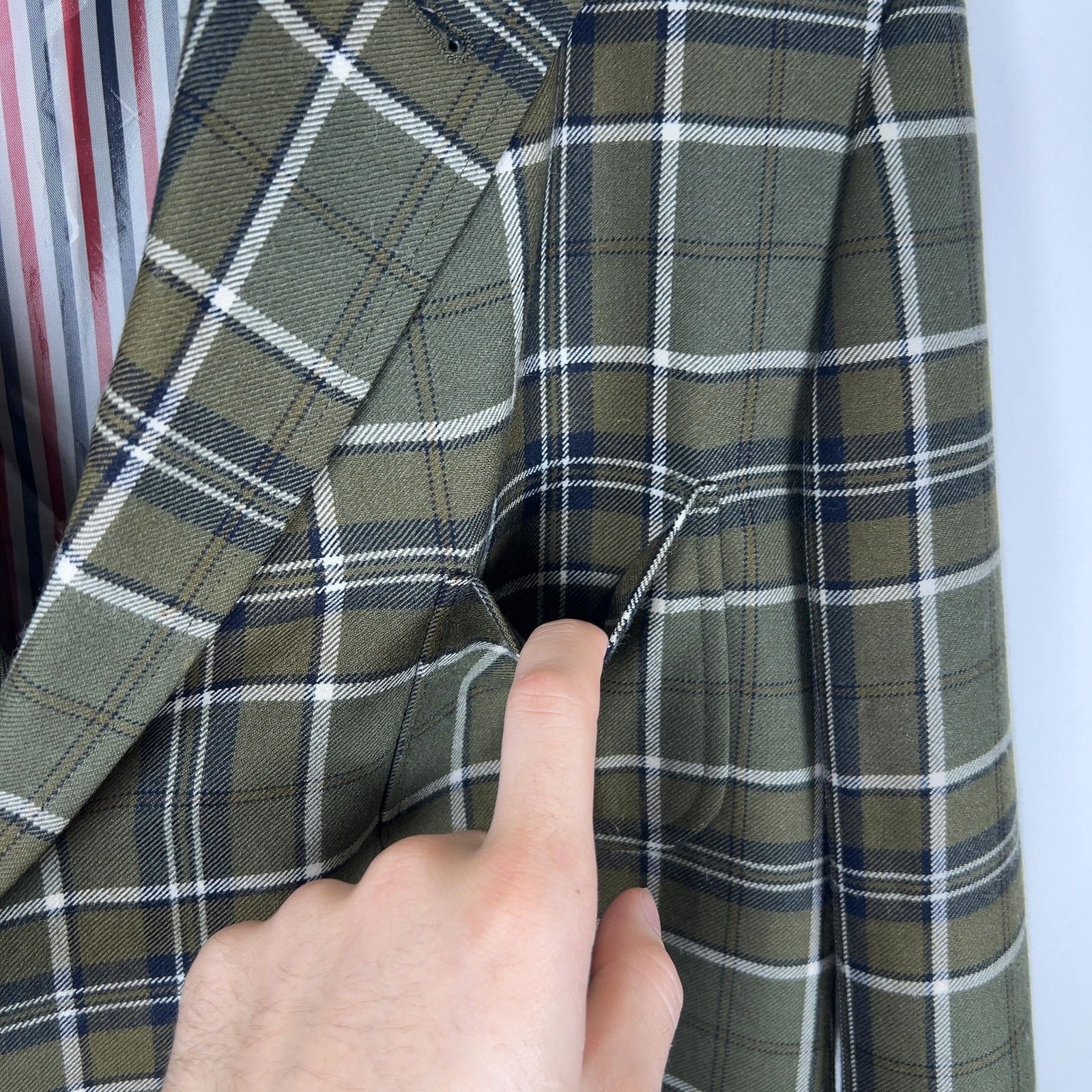 Thom Browne Thom Browne Multi-Pocket Plaid Peacoat Size US M / EU 48-50 / 2 - 6 Thumbnail