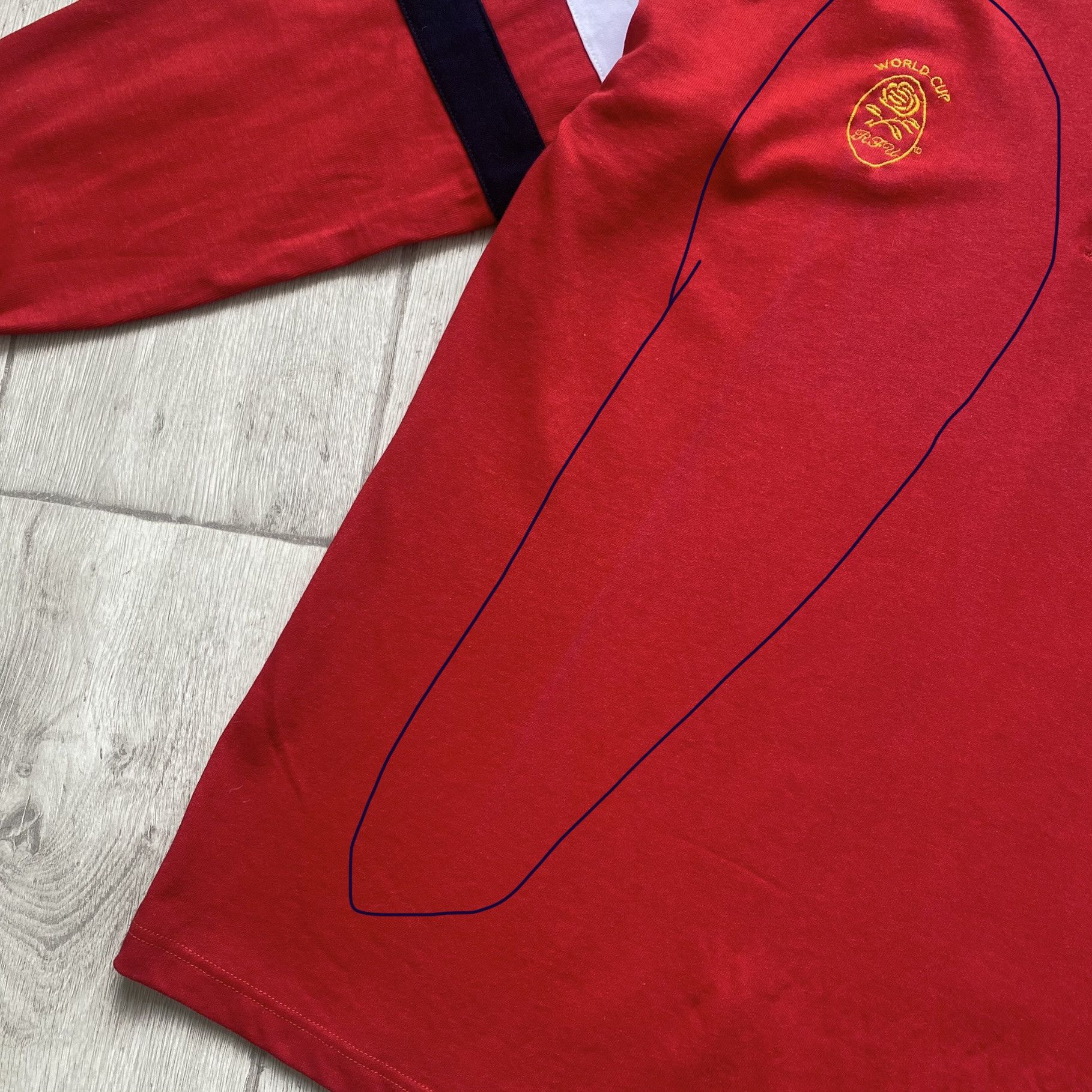 Cotton Traders 🏈USA Rugby Football Union Polo jersey - 1980s World cup Size US L / EU 52-54 / 3 - 10 Thumbnail