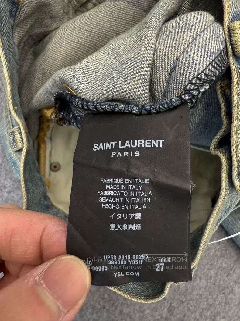 Saint Laurent Paris Saint Laurent Paris Cut pure color denim jeans i Size US 27 - 7 Thumbnail