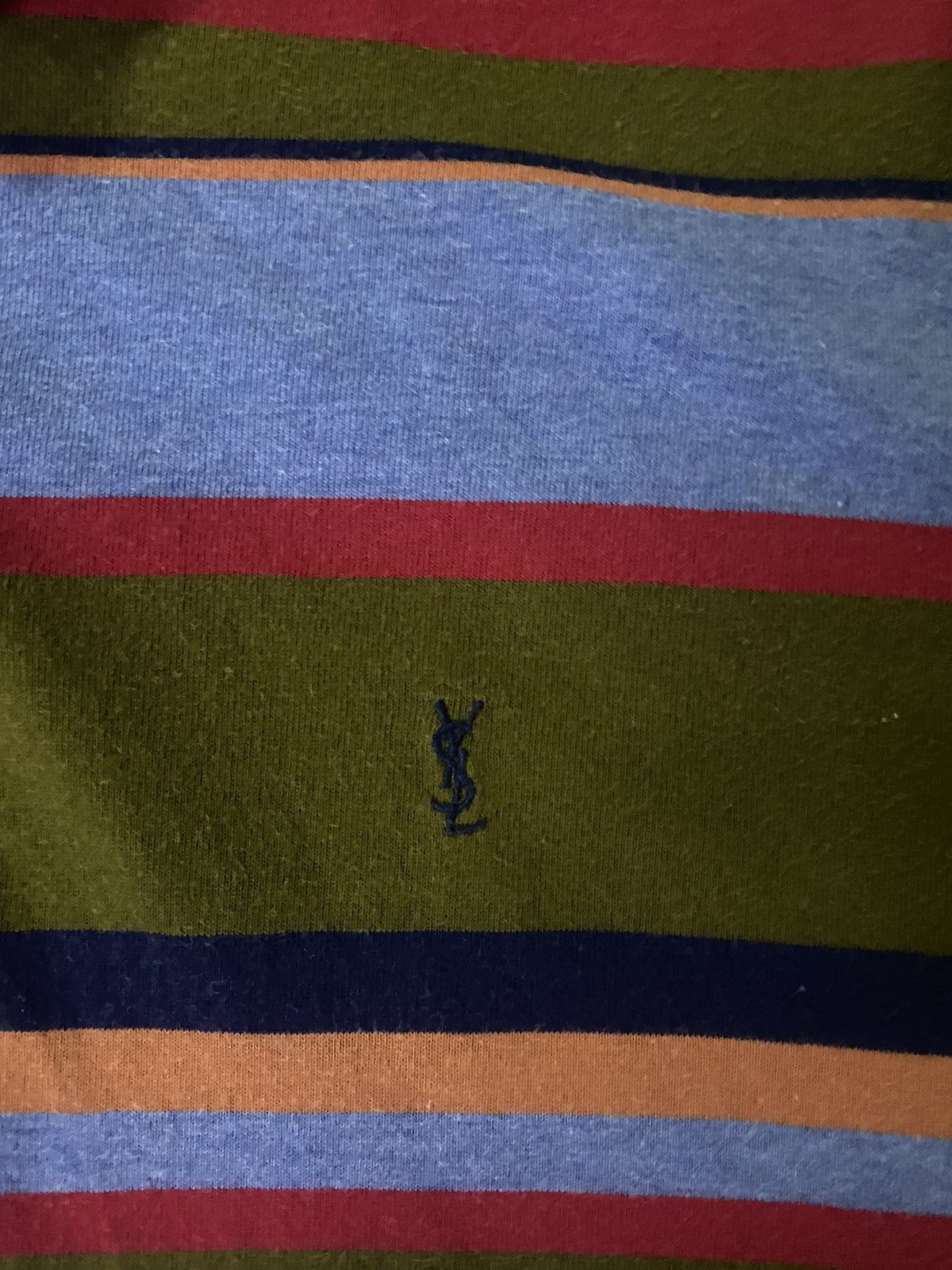 Vintage 🔥RARE🔥Yves Saint Laurent Striped Long Sleeve Size US L / EU 52-54 / 3 - 2 Thumbnail