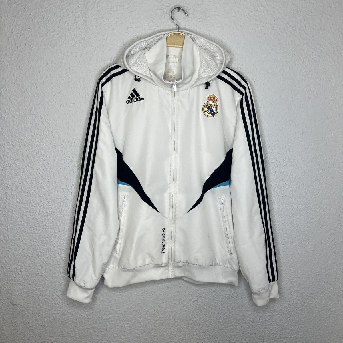 Adidas Real Madrid Vintage Adidas Real Madrid Vintage 2008 Jacket White Home Zip Grailed