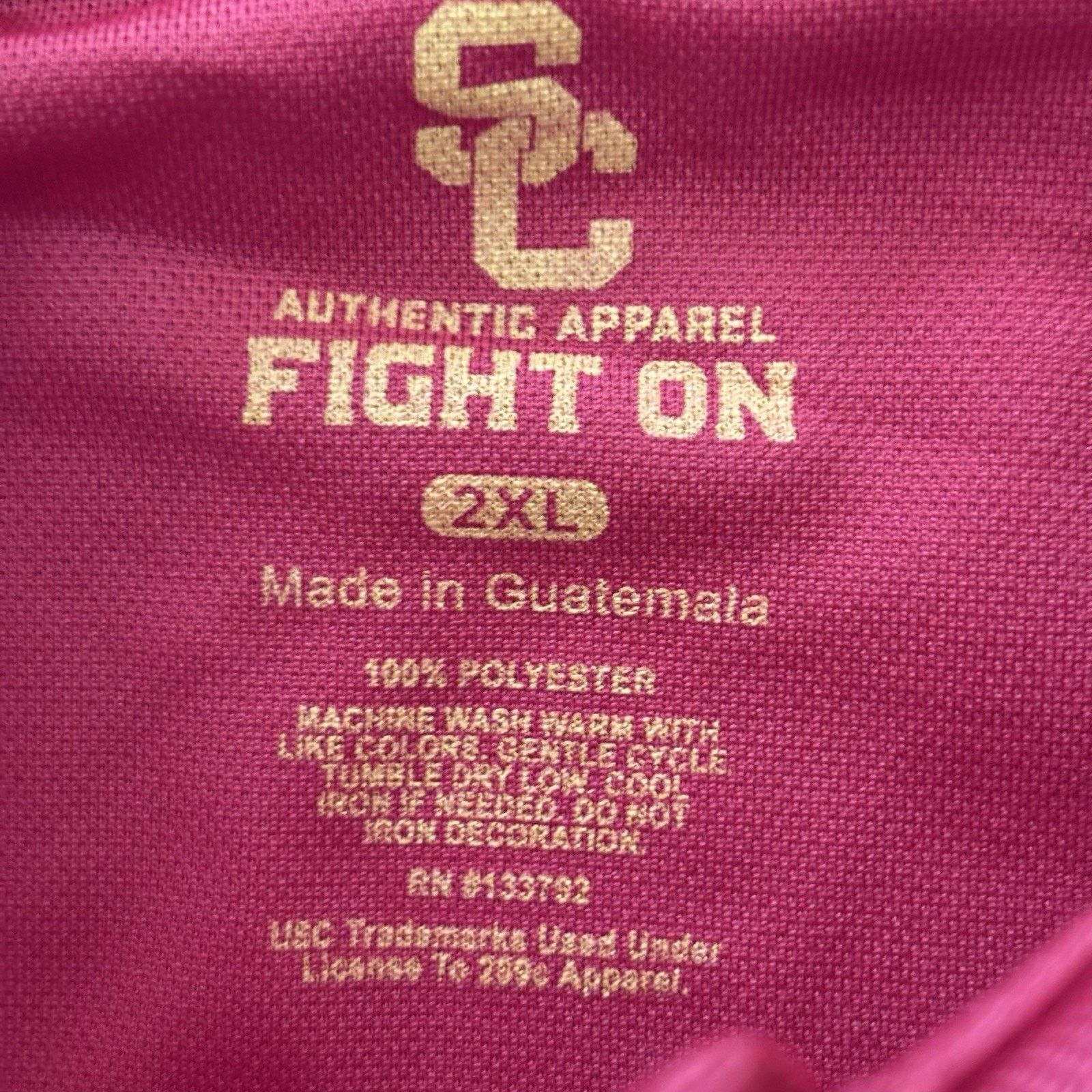 Other USC Trojans Fight On Short Sleeve Red Polo Shirt Men’s XXL Size US XXL / EU 58 / 5 - 3 Thumbnail
