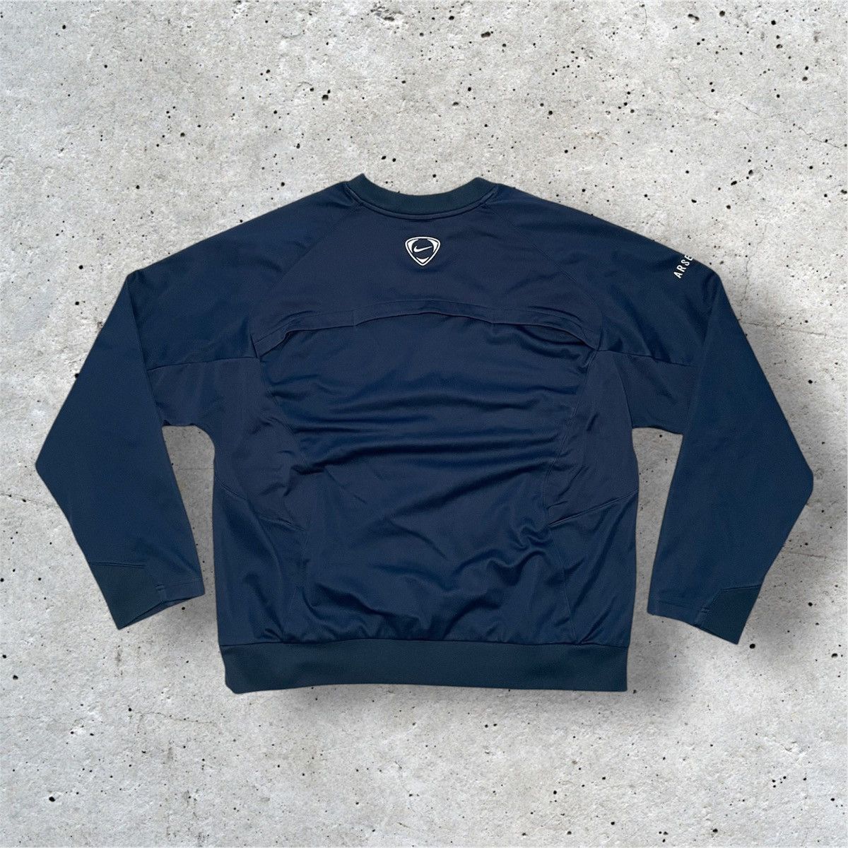 Nike × Vintage Nike Arsenal Sweather; Dark Blue Size US L / EU 52-54 / 3 - 2 Thumbnail