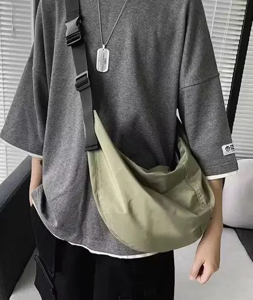 Japanese Brand Fashion hip hop side shoulder bag messenger bag belt bag Size ONE SIZE - 4 Thumbnail