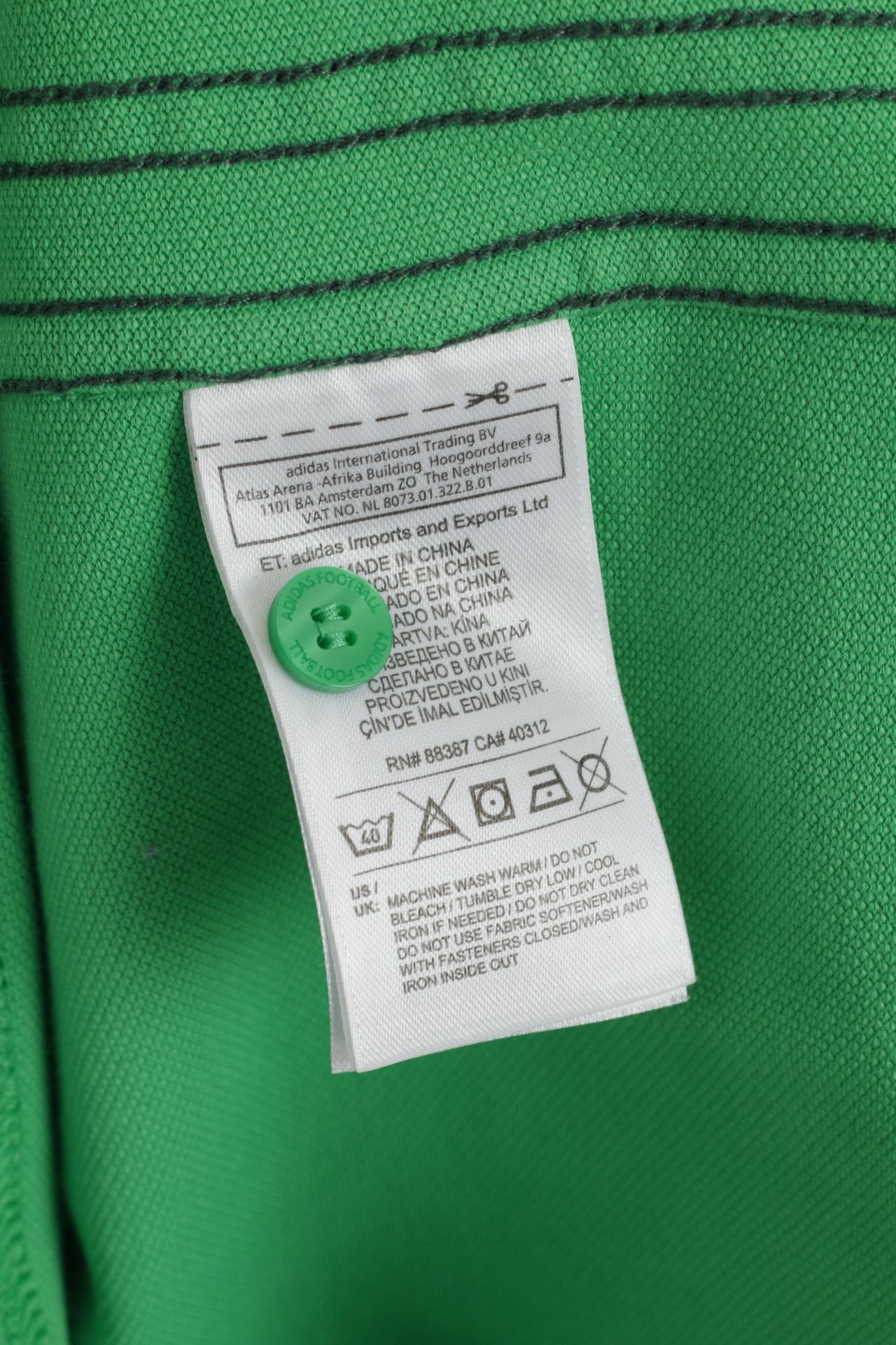 Adidas Adidas Men M Polo Shirt Green Cotton Euro 2016 6398 Size US M / EU 48-50 / 2 - 4 Thumbnail