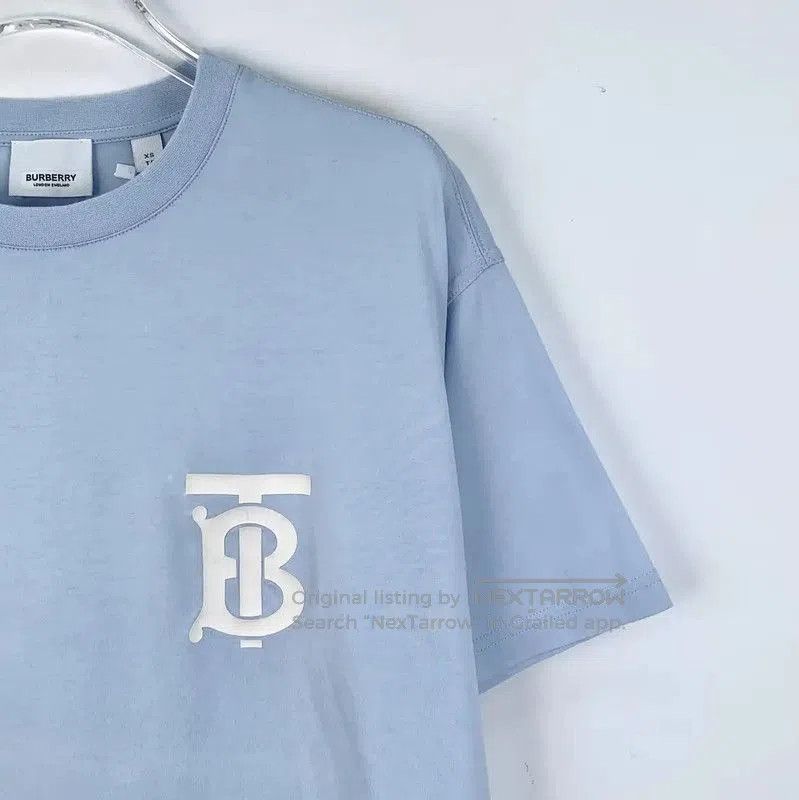 Burberry Burberry Men's Light Blue Cotton T. Size US XS / EU 42 / 0 - 3 Thumbnail