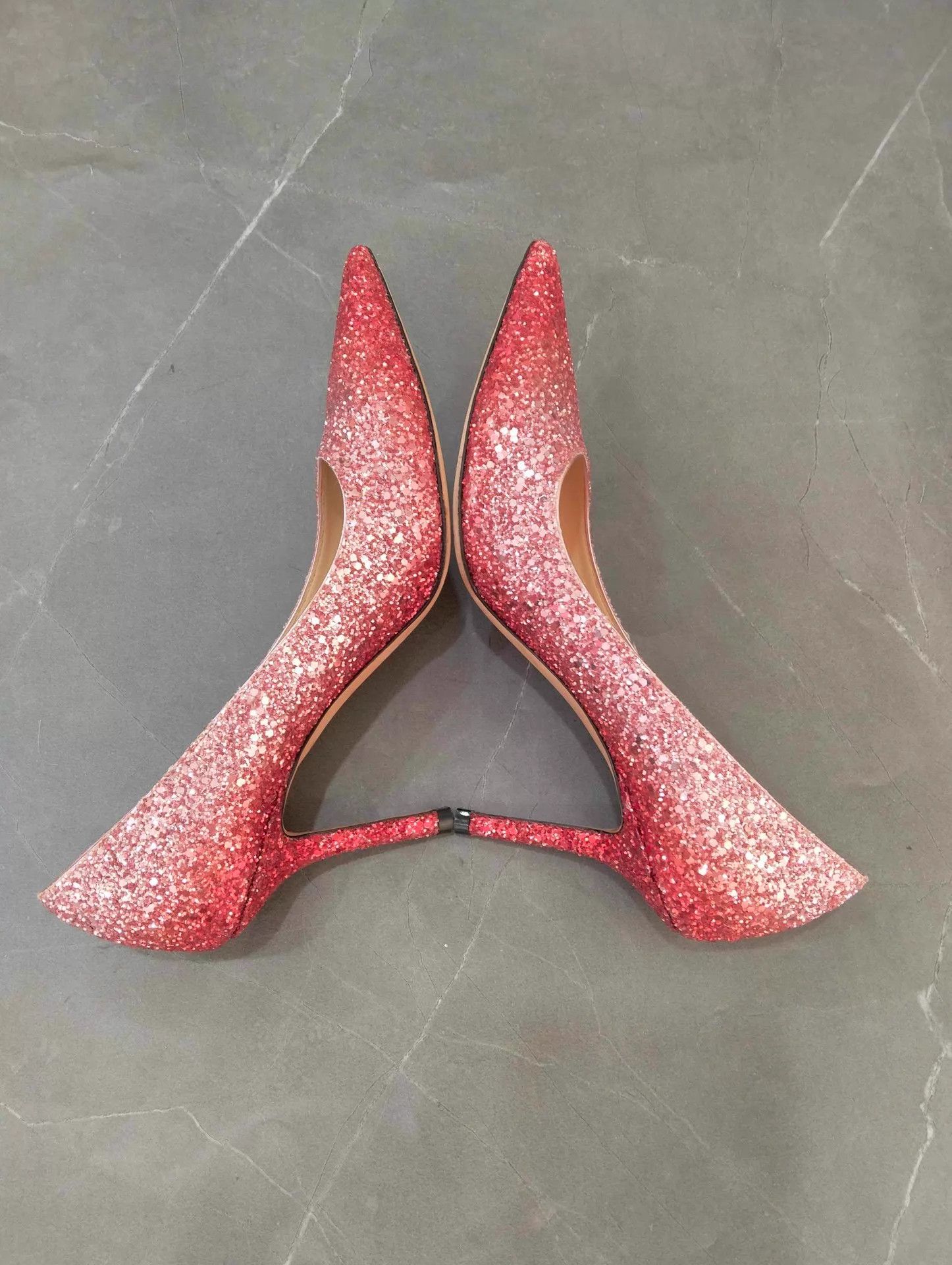 Jimmy Choo Jimmy Choo Gradient Sequin Pointed Toe Heels 35.5 Size US 5 / IT 35 - 2 Thumbnail