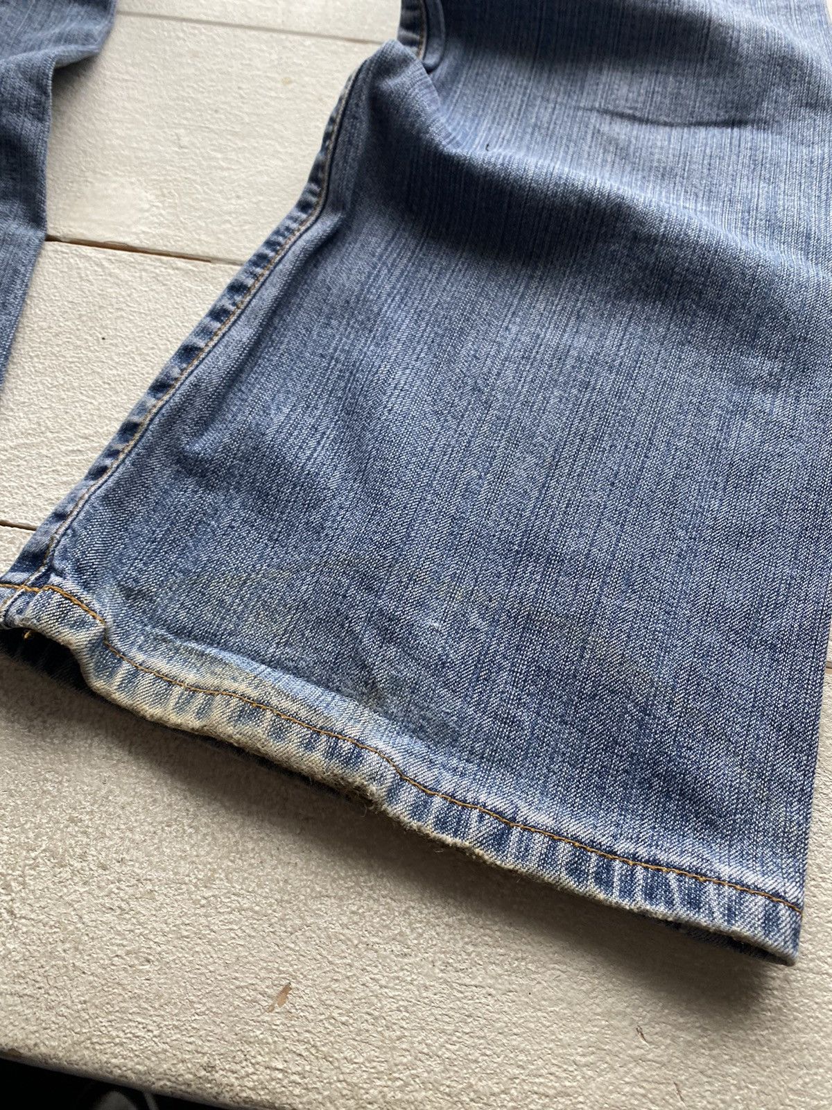Levi's × Vintage 90s Levis Flare Bell Bottom 27 Dirty Distressed Womens Jeans Size 27" / US 4 / IT 40 - 15 Thumbnail