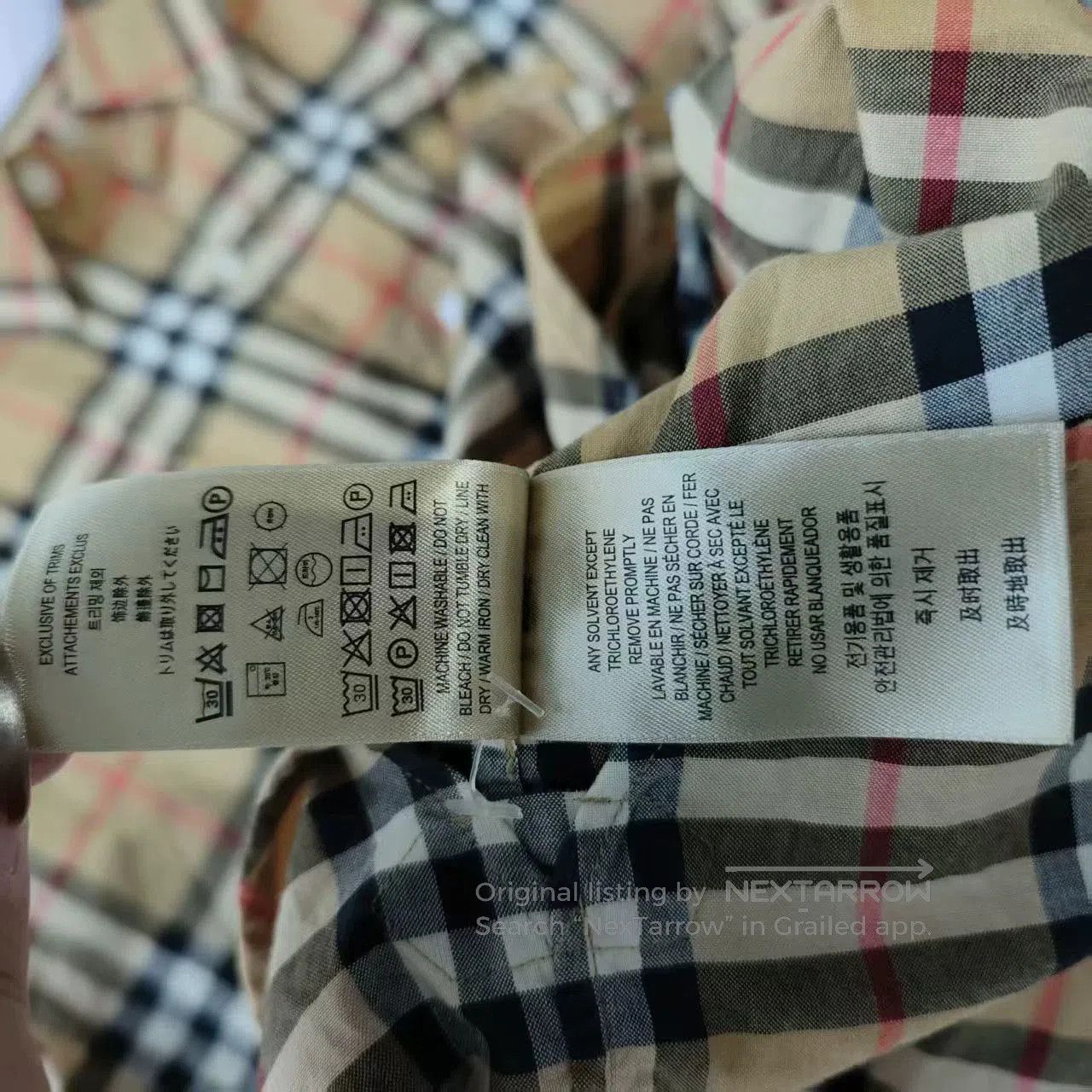Burberry burberry checked shirt in size large. Size US L / EU 52-54 / 3 - 5 Thumbnail