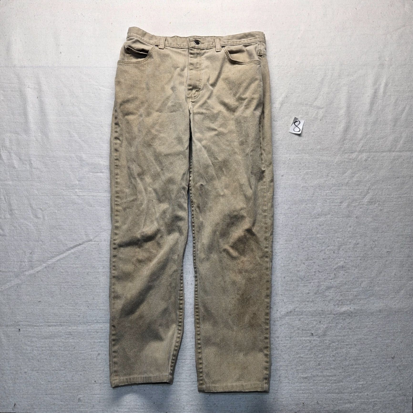 Vintage Riders Women's Pants Casual Brown 12 Adult 29 Inseam 100% Cotton Size 34" / US 12 / IT 48 - 2 Thumbnail