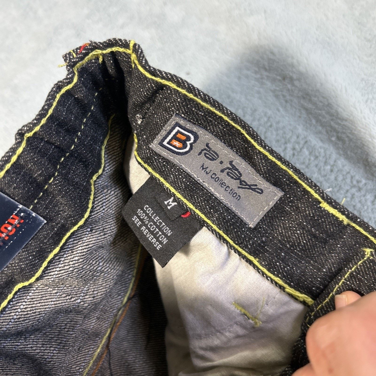 JNCO Beyond Baggy Embroidered Jeans Youth Medium 25x18 Loose Wide Size US 26 / EU 42 - 6 Thumbnail