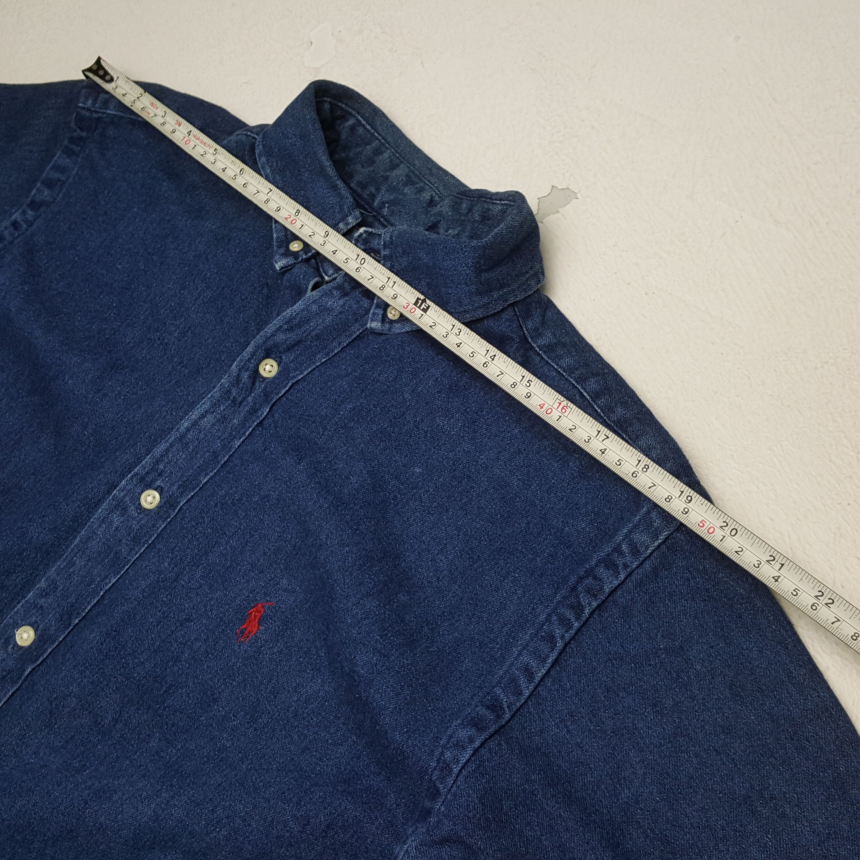 Polo Ralph Lauren × Vintage Vintage POLO by RALPH LAUREN Fashion Brand Denim Shirt Size US M / EU 48-50 / 2 - 4 Thumbnail