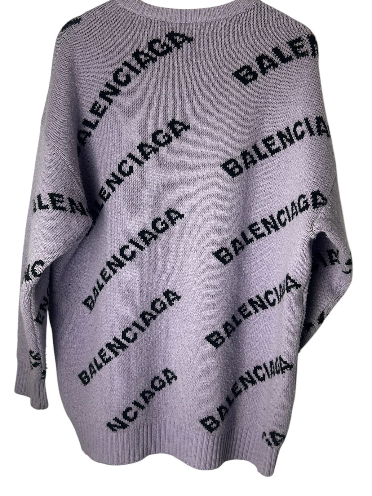 Balenciaga balenciaga black and purple sweater Size US L / EU 52-54 / 3 - 2 Thumbnail