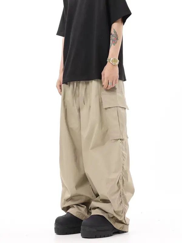 Japanese Brand Vintage Street Multi-Pocket Loose Fit Casual Work Pants Size US 28 / EU 44 - 4 Thumbnail