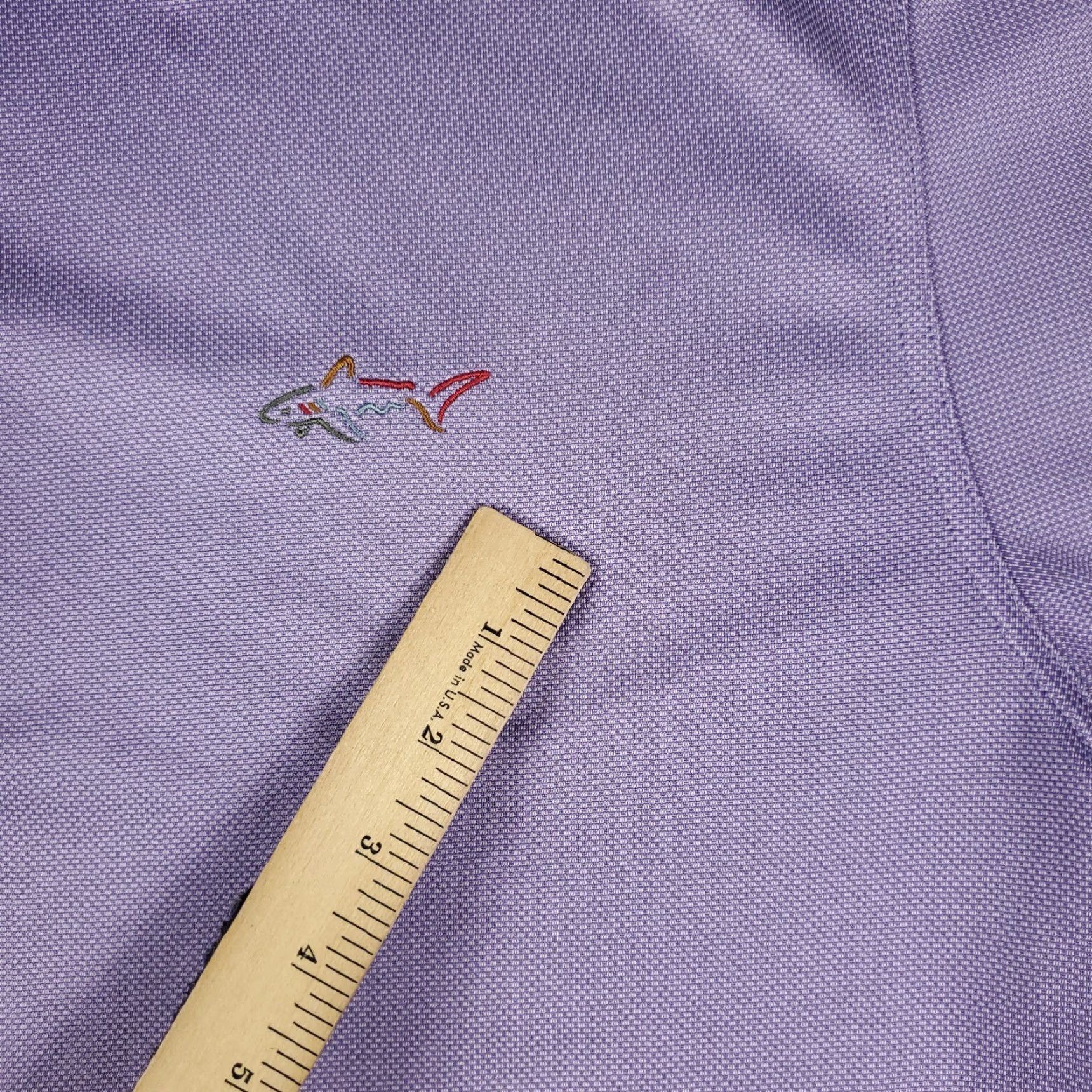 Vintage Greg Norman Polo Shirt Mens XL Purple Shark Golf Short Sleeve Polo Size US XL / EU 56 / 4 - 2 Thumbnail