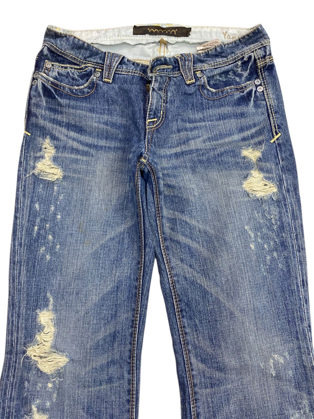 Japanese Brand Japanese Brand Whiskers Faded Wash Style Ripped Jeans Size US 28 / EU 44 - 2 Thumbnail