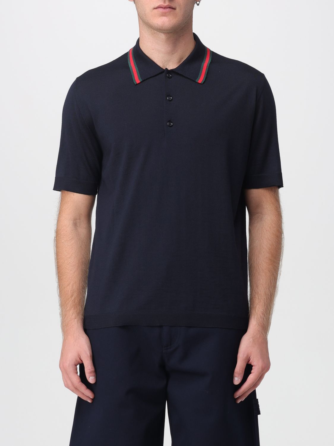 Gucci Gucci Polo Shirt Men Ink Size US L / EU 52-54 / 3 - 1 Thumbnail