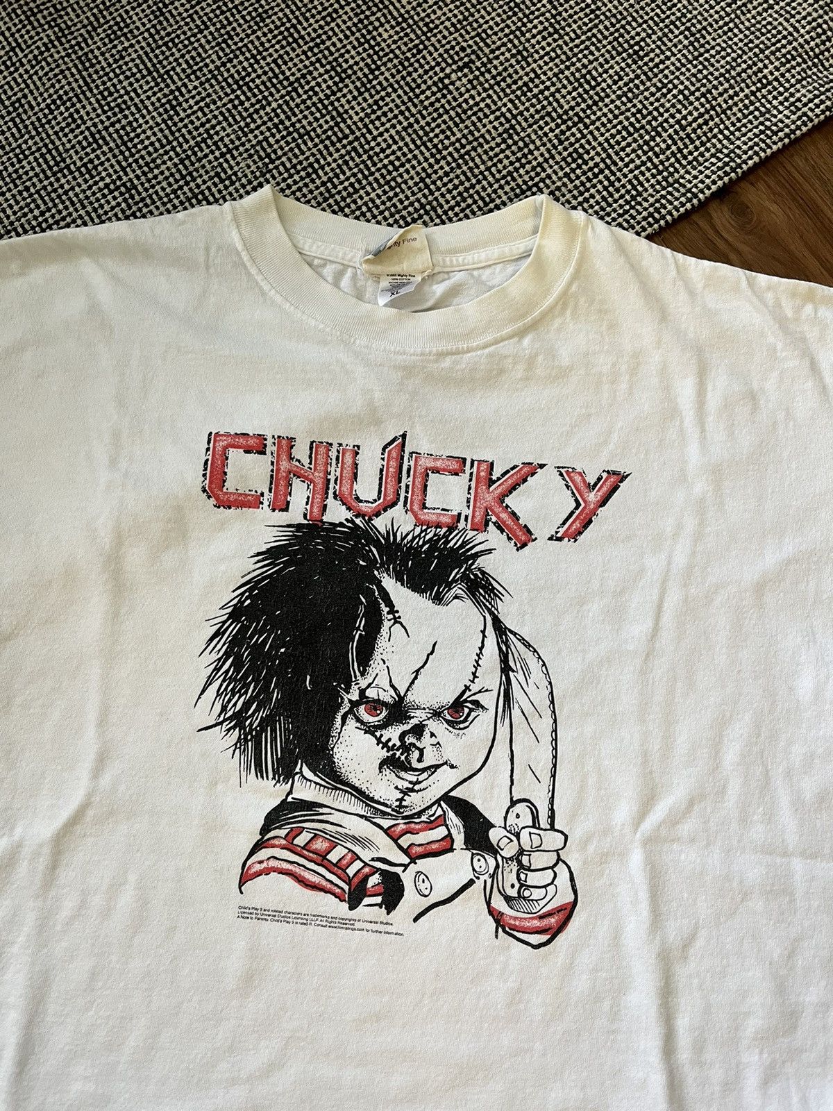 Vintage Rare 2005 Chucky Child’s Play 3 Graphic Tee White Size US XL / EU 56 / 4 - 2 Thumbnail
