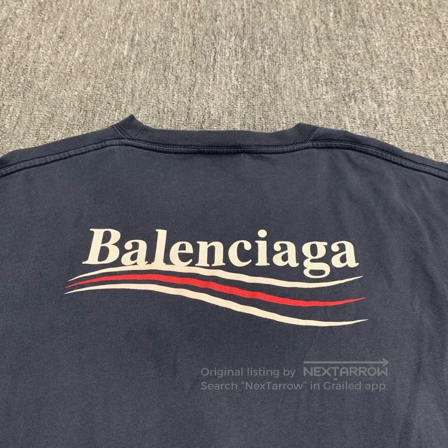 Balenciaga Balenciaga Navy Coke Print T-shirt. Size US XL / EU 56 / 4 - 9 Thumbnail