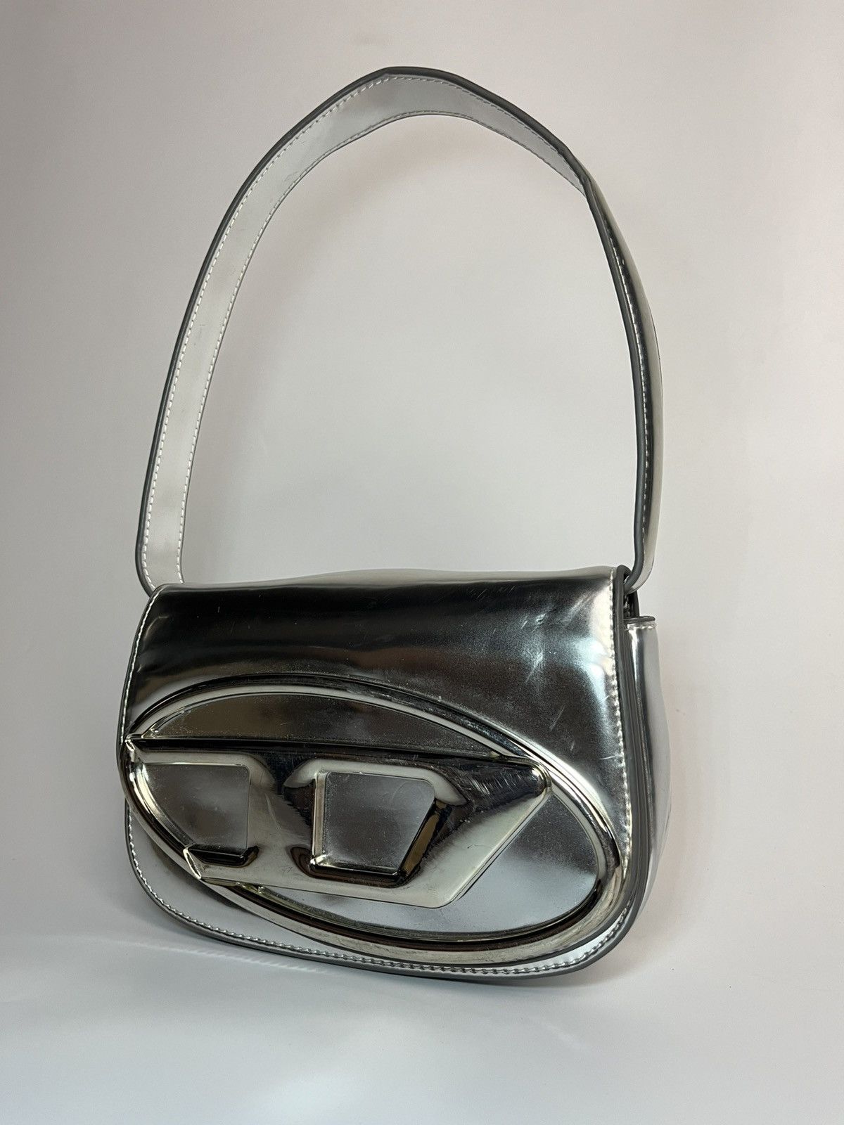 Diesel Y2K Diesel Metallic Silver Shoulder Bag Size ONE SIZE - 2 Thumbnail