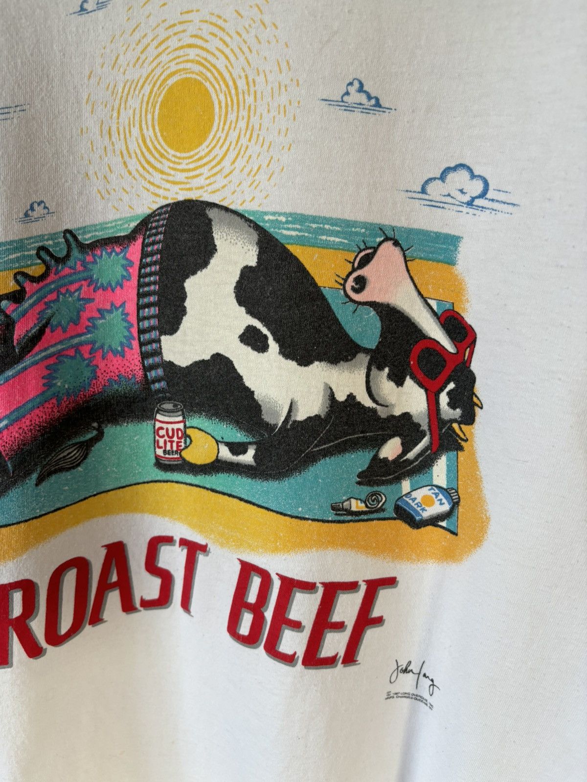 Vintage Vintage 1987 Roast Beef Art Tee Size US L / EU 52-54 / 3 - 3 Thumbnail