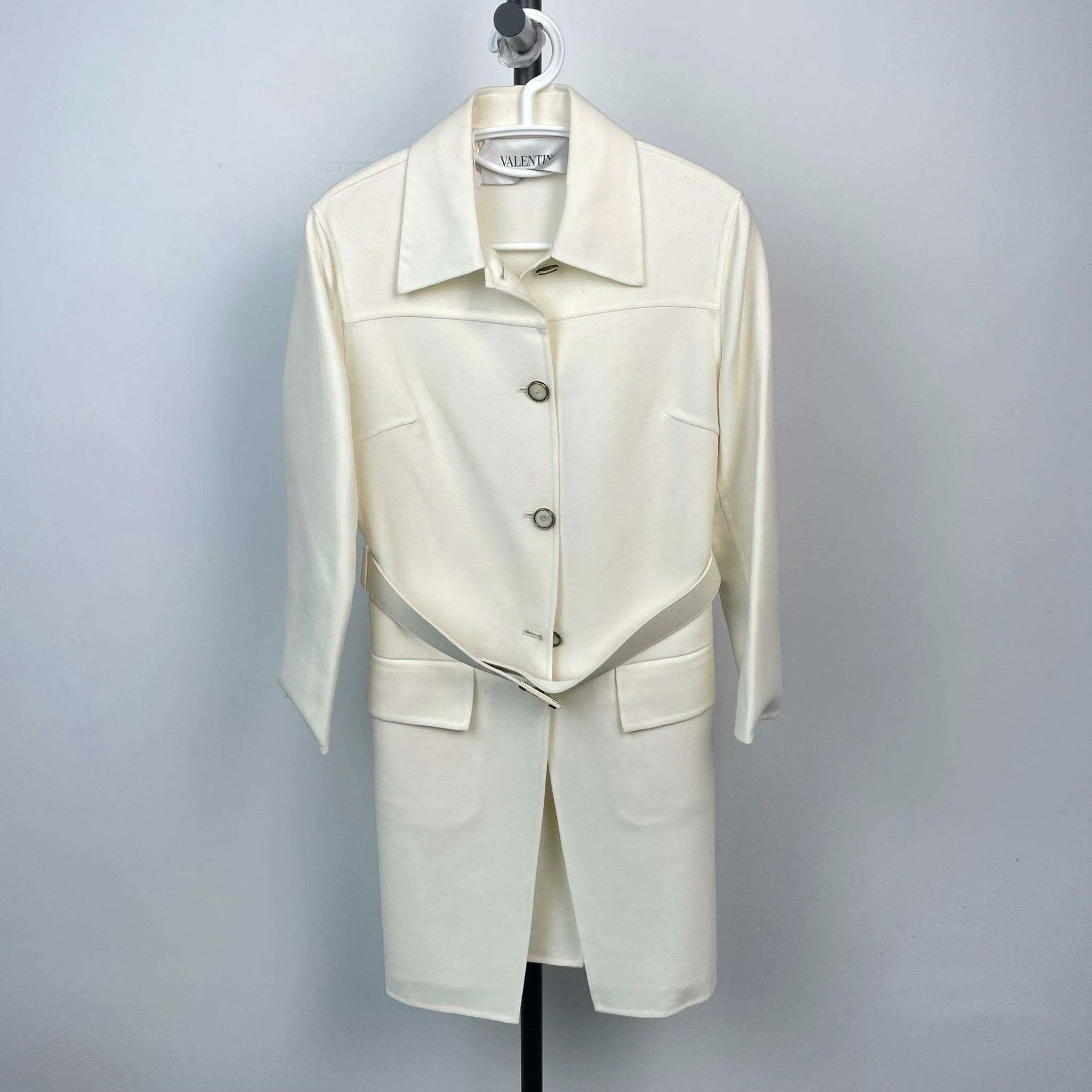 Valentino Valentino White Coat 36 Women Size S / US 4 / IT 40 - 1 Thumbnail
