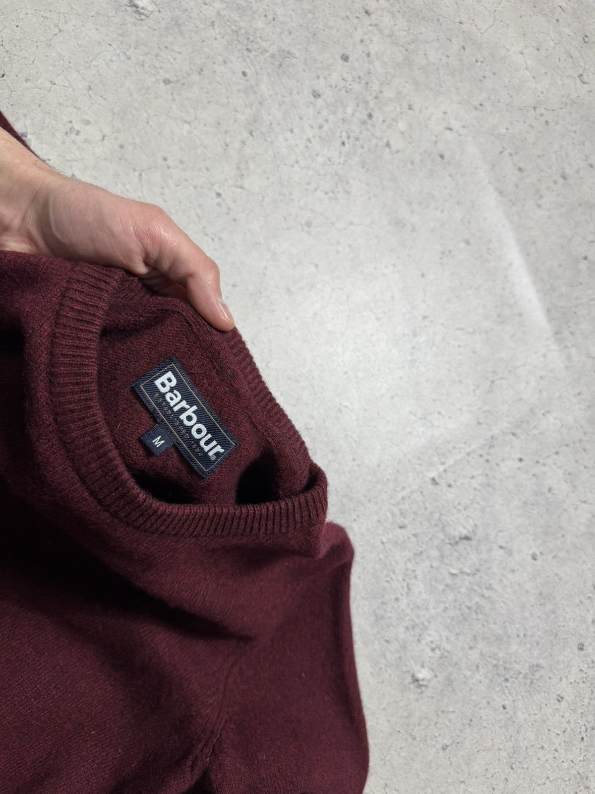 Barbour Barbour Burgundy Wool Sweater Casual Size M Size US M / EU 48-50 / 2 - 7 Thumbnail