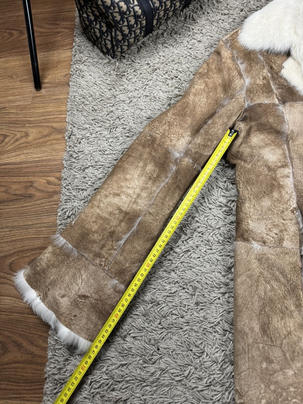 Sagafurs Rare reversible coat White rabbit natural fur original item Size S / US 4 / IT 40 - 4 Thumbnail