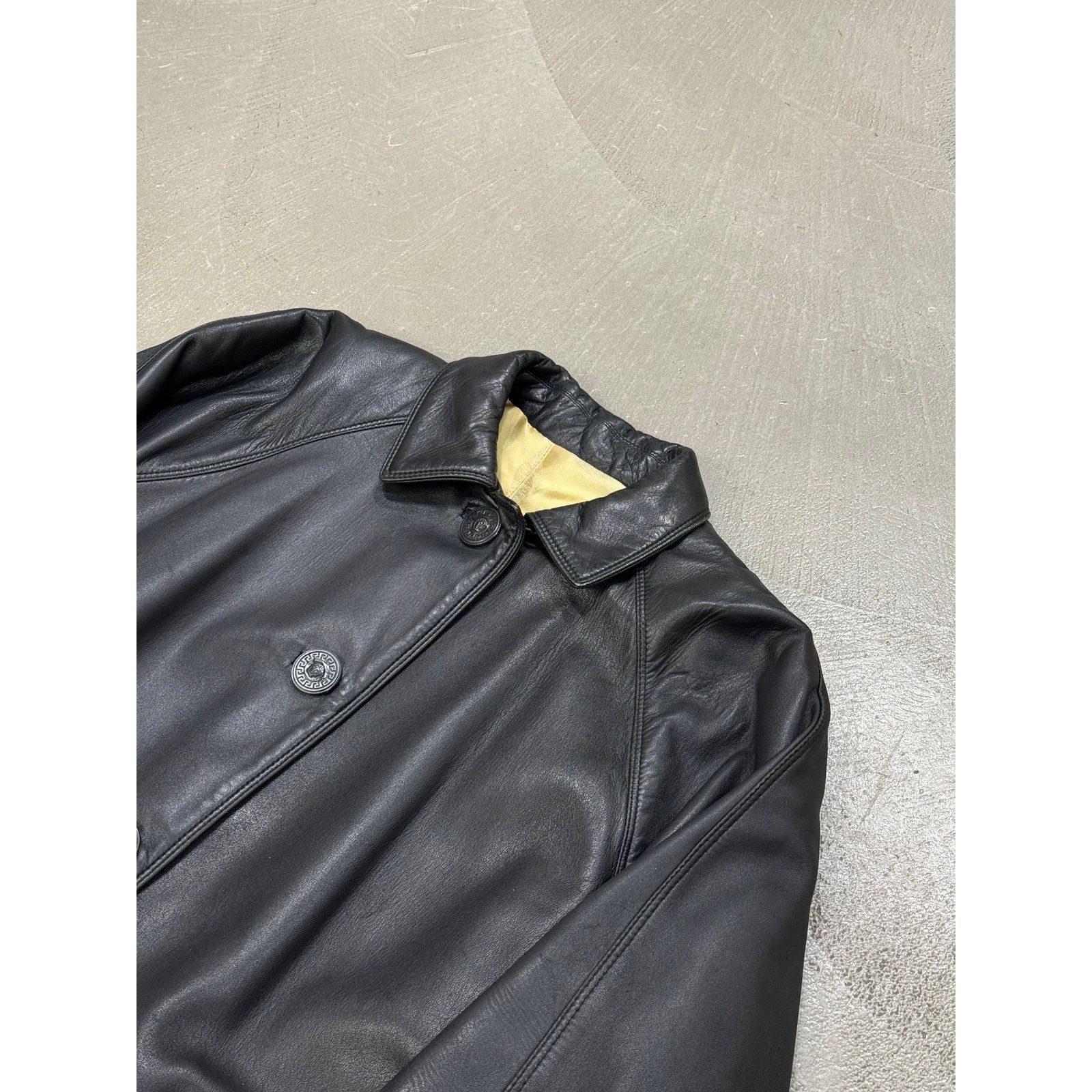 Versace Gianni Versace oversize leather coat Size US L / EU 52-54 / 3 - 4 Thumbnail