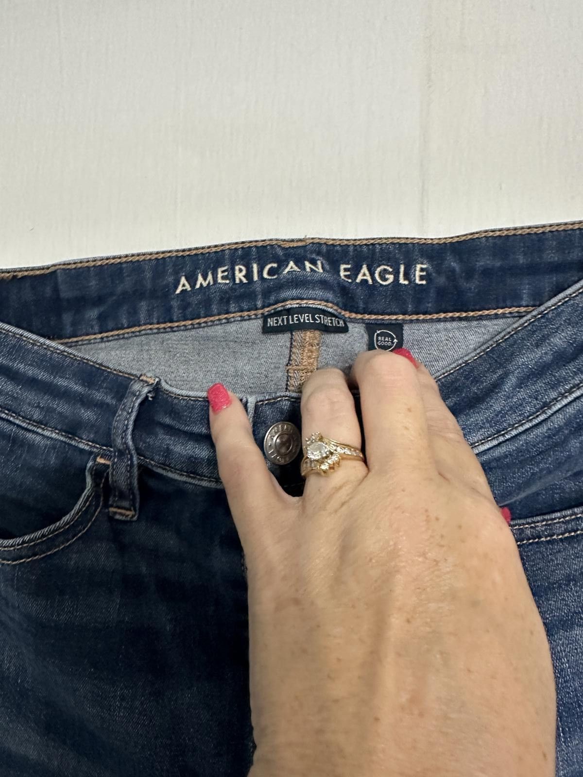 American Eagle Outfitters American Eagle Women's High-Waisted Skinny Jeans Size 27" / US 4 / IT 40 - 2 Thumbnail