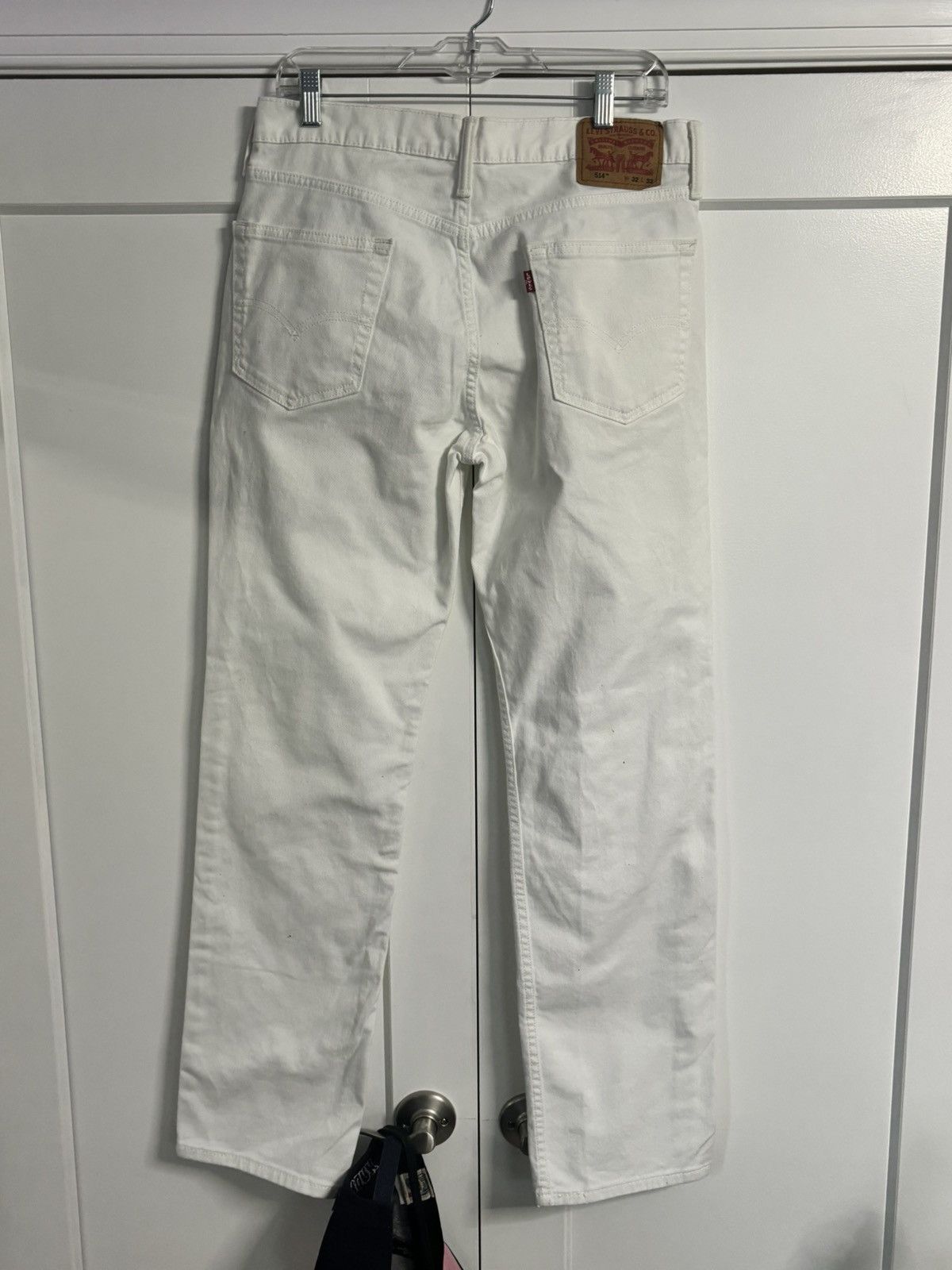 Levi's White Levis Straight Leg Jeans Size US 32 / EU 48 - 2 Thumbnail