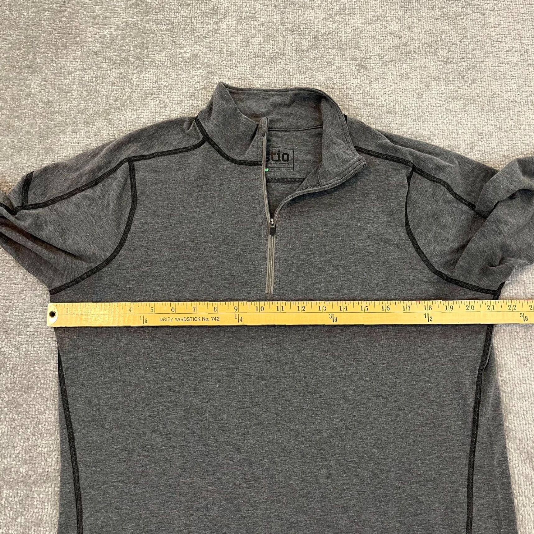 Vintage STIO Pullover Mens Medium Gray 1/2 Zip Jacket Hiking Outdoor Stretch L/S Size US M / EU 48-50 / 2 - 6 Thumbnail