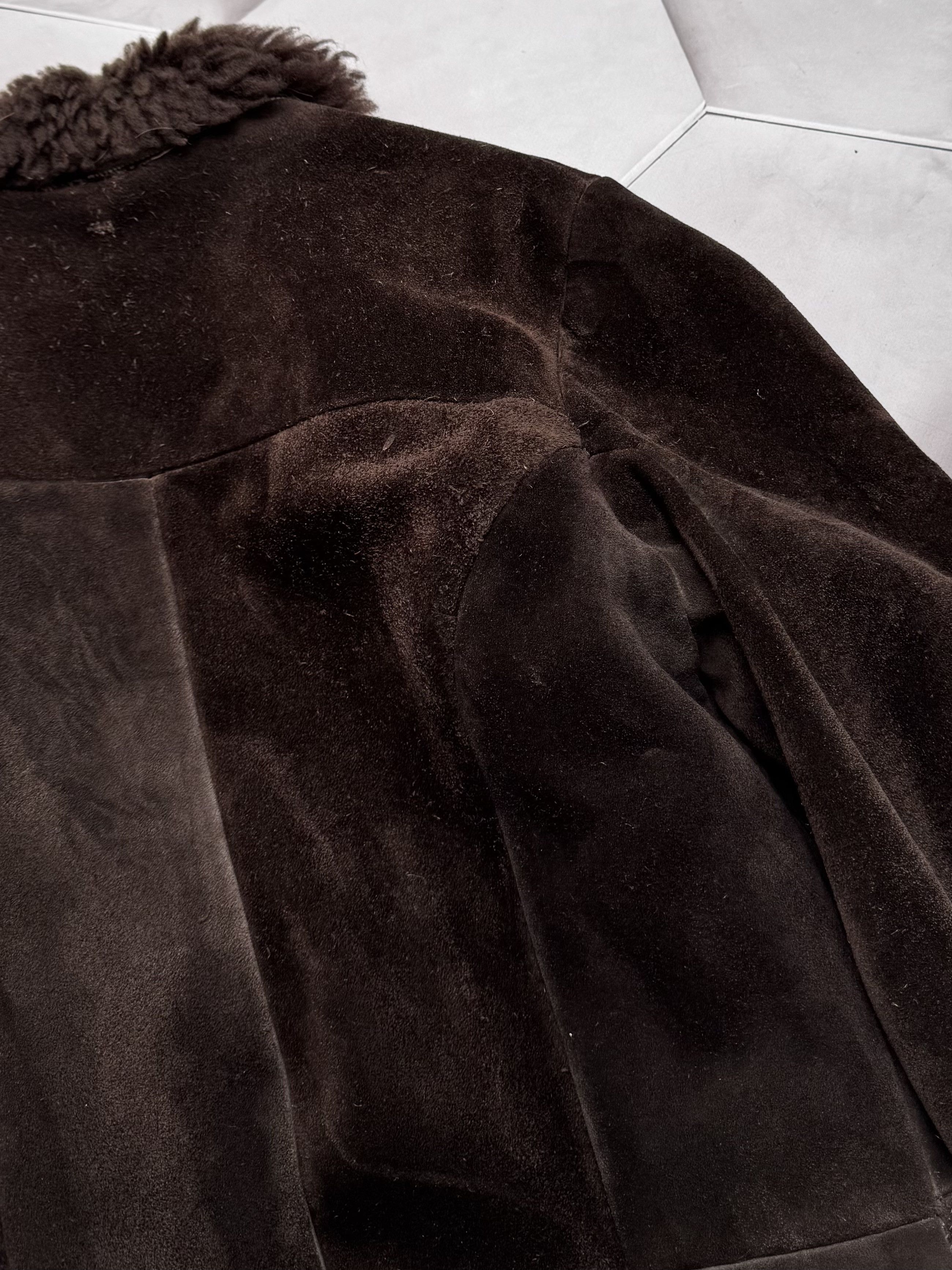 Vintage Vintage 80's Thrashed Suede Coat (E4) Size L / US 10 / IT 46 - 17 Thumbnail