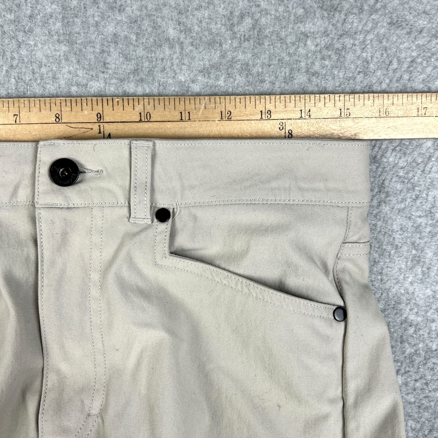 Vintage Western Rise Pants Mens 30 Beige Stretch Nylon Hiking 30x30 Outdoors Trail Size US 30 / EU 46 - 5 Thumbnail