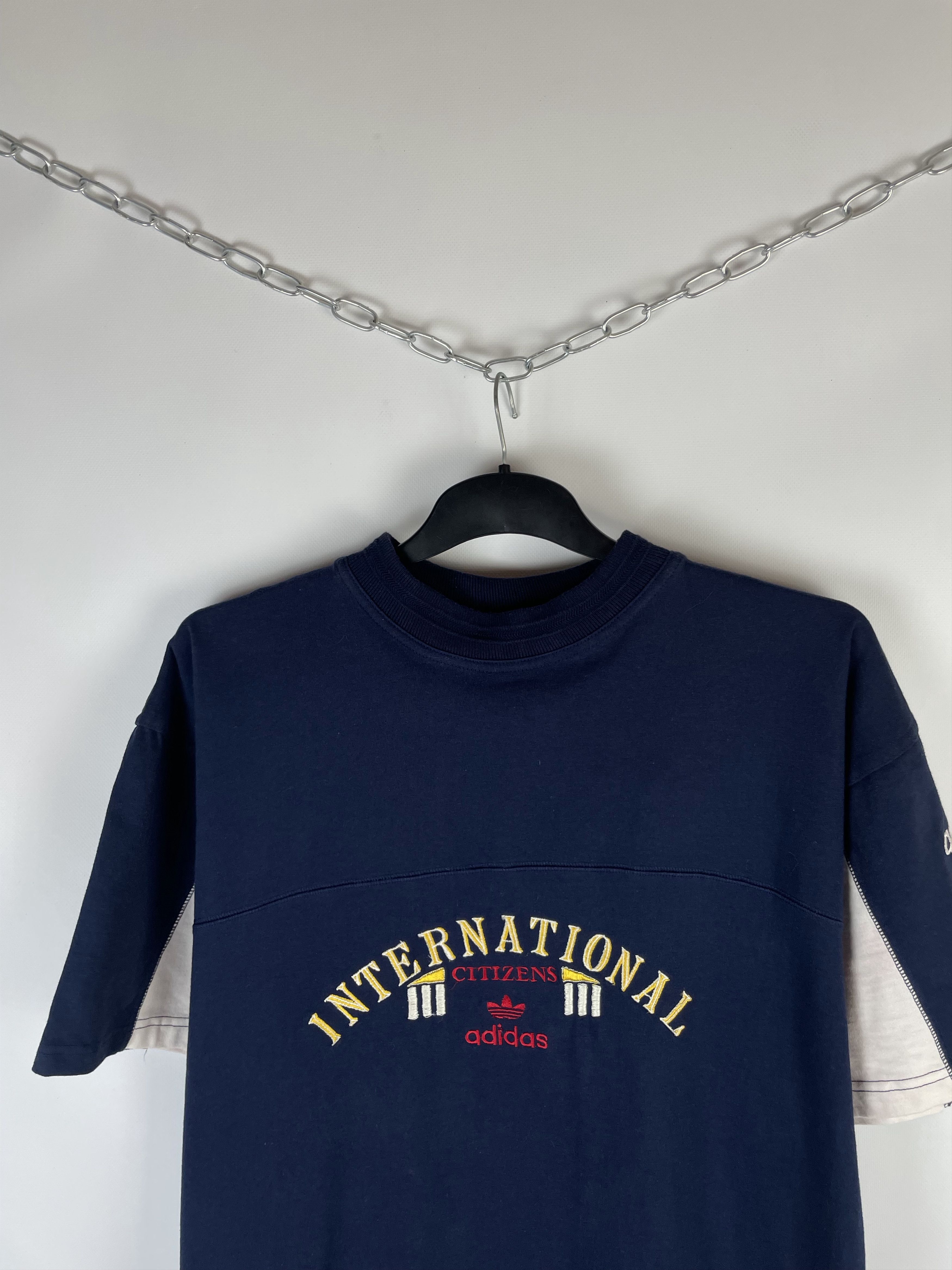 Adidas Mens Adidas International Vintage T-Shirt 90s Size US L / EU 52-54 / 3 - 3 Thumbnail