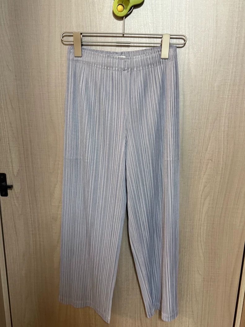 Issey Miyake Issey Miyake Blue Striped Wide Leg Pants-dmc Size US 26 / EU 42 - 1 Thumbnail