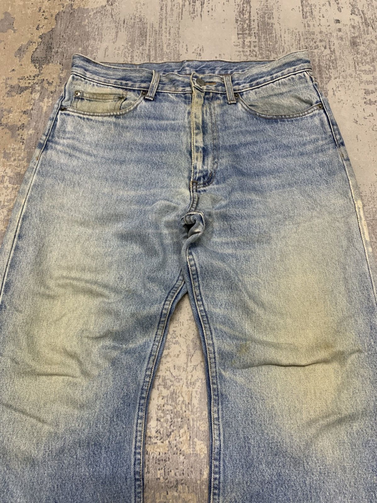 Japanese Brand Vintage Japanese Original Denim Jeans Faded Blue Skater Y2K Size US 31 - 2 Thumbnail