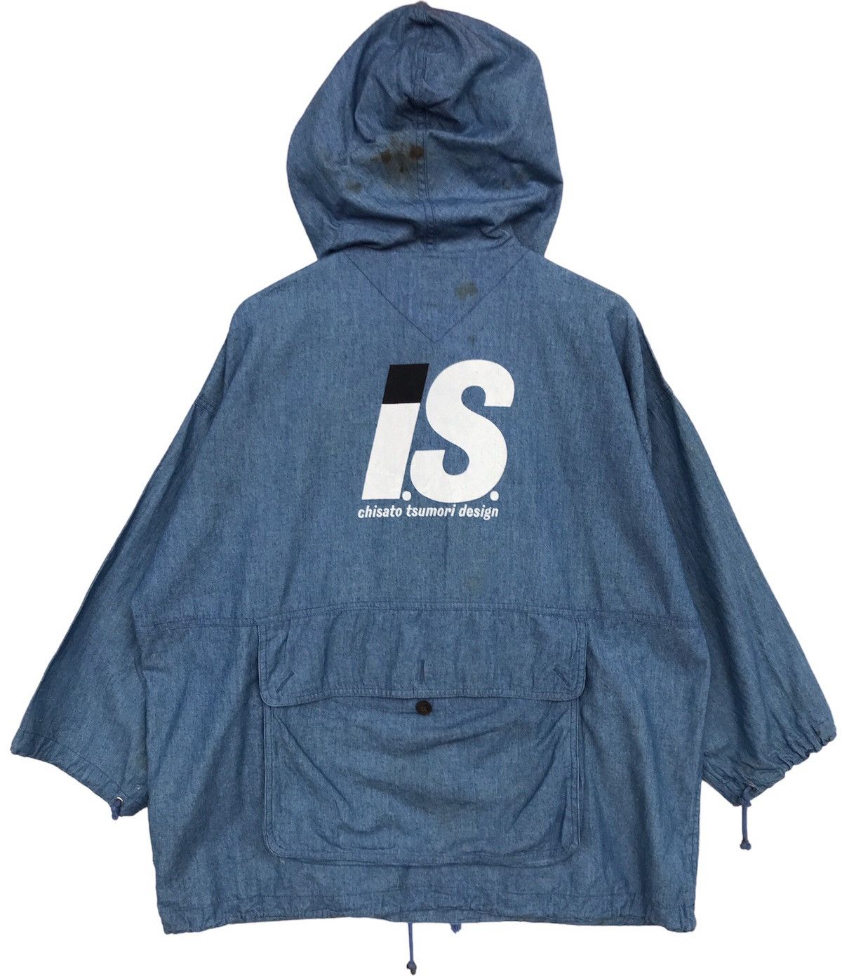 Vintage ISSEY MIYAKE Big Pocket Half Zip Jacket Hoodie