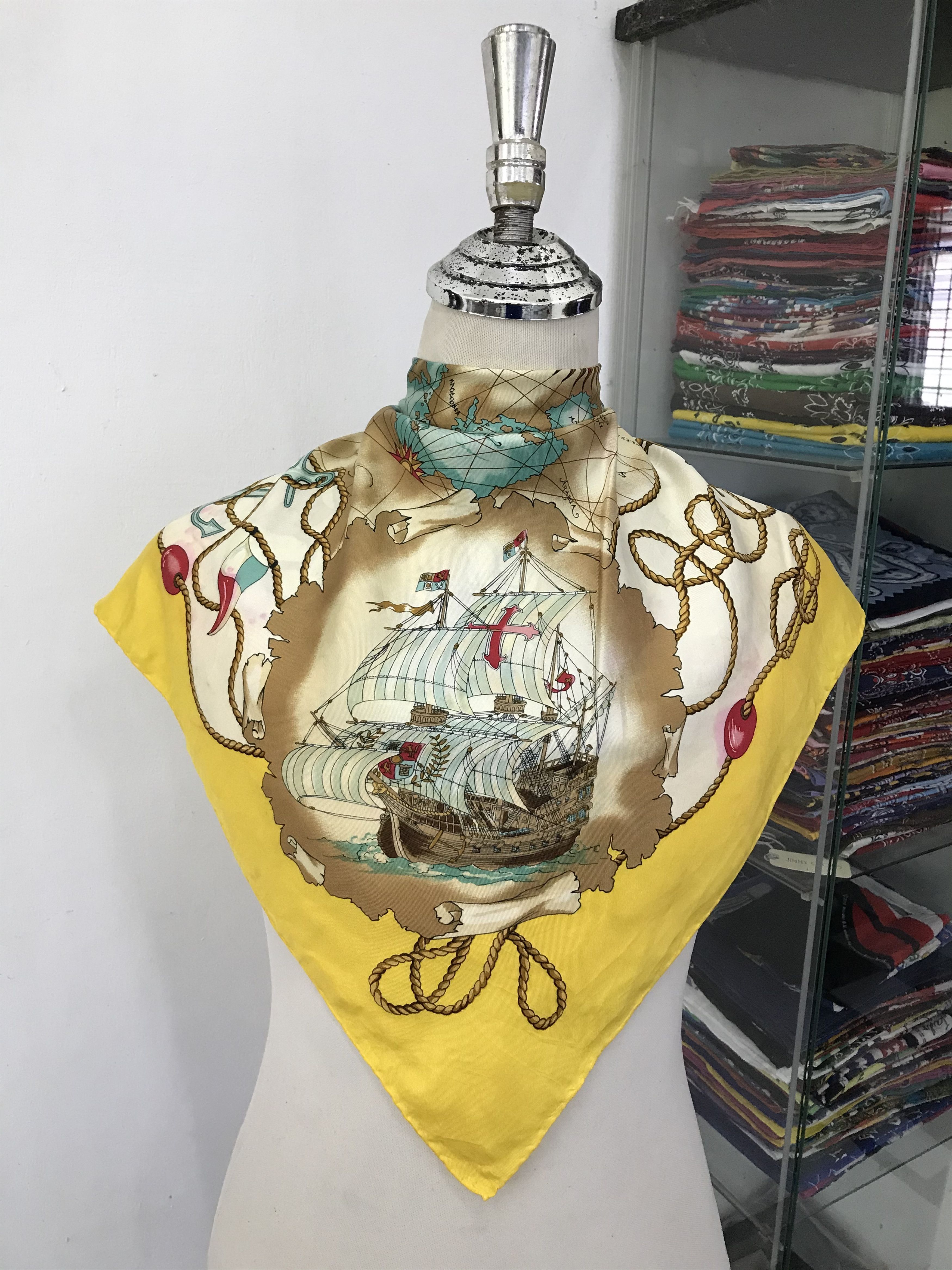 Vintage Vintage Leiliam Silk Scarf Size ONE SIZE - 1 Thumbnail