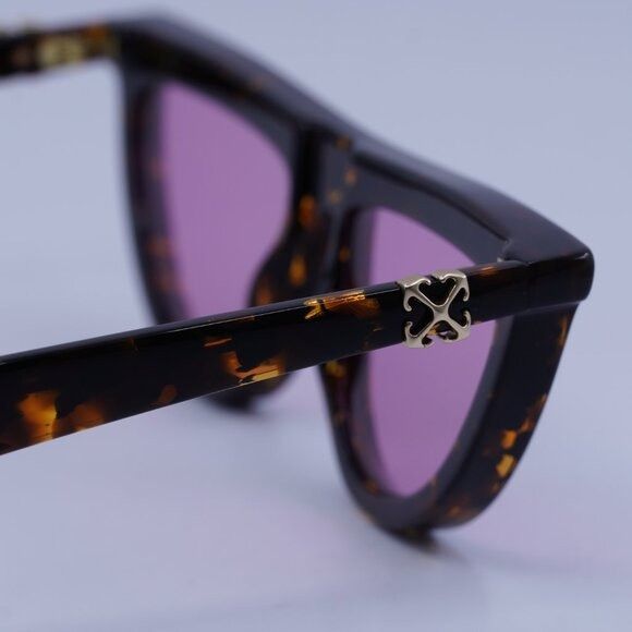 Off-White Off-White OERI13V JASPER 6030 Sunglasses Havana Geometric Size ONE SIZE - 6 Thumbnail