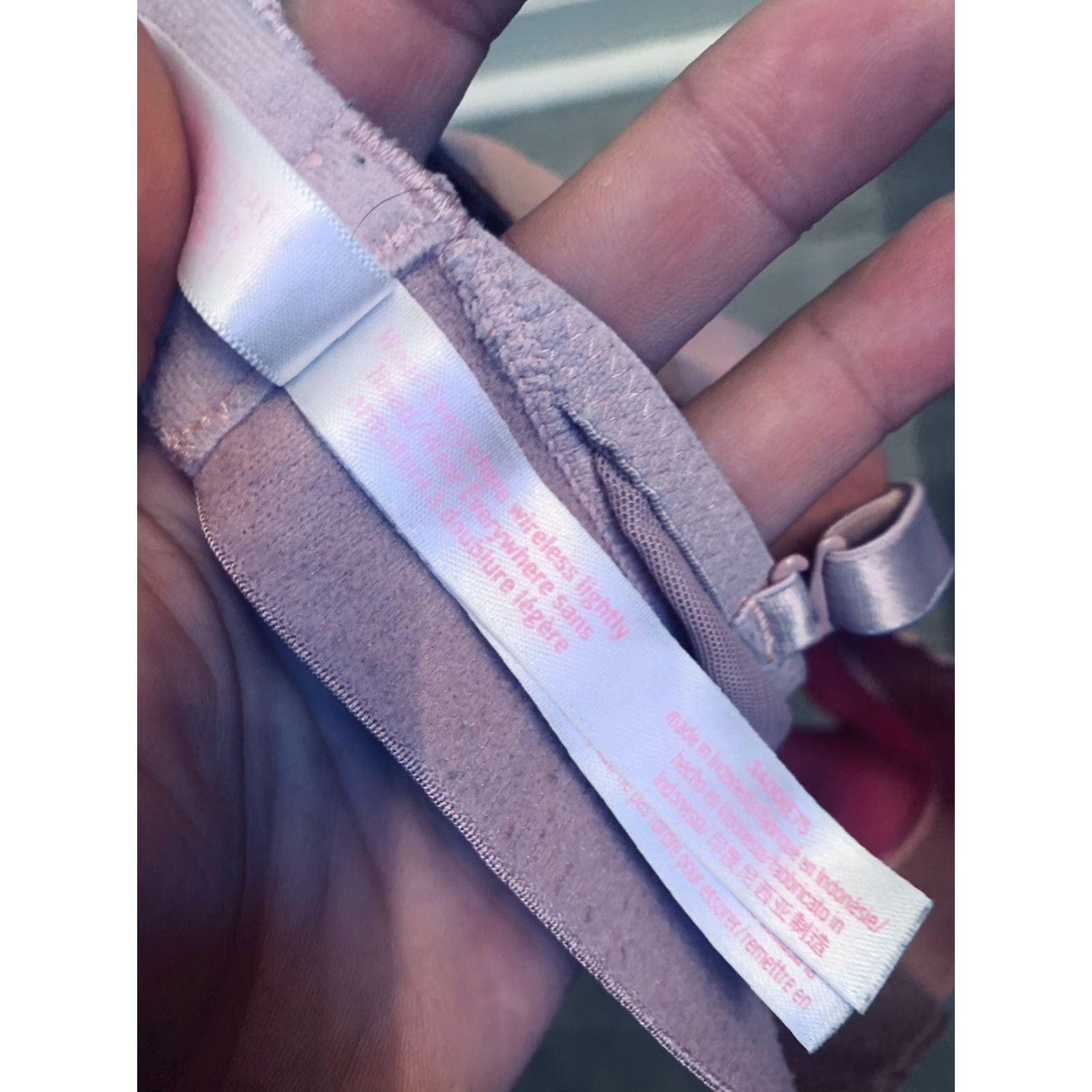 Victoria's Secret Victoria's Secret PINK Wear Everywhere Wireless Lightly Lined Bra 34DD Pink Womens Size ONE SIZE - 5 Thumbnail