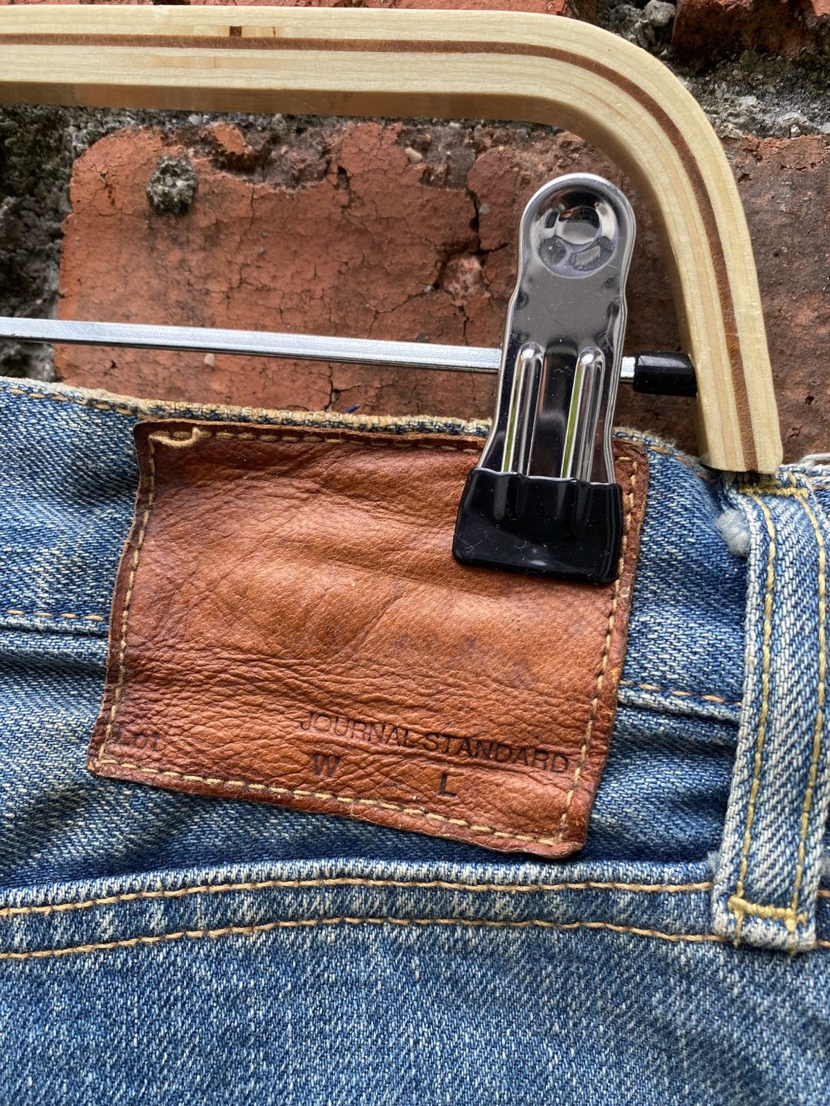 Designer × Japanese Brand × Journal Standard W32x30.5 Journal standard redline denime distressed Size US 32 / EU 48 - 7 Thumbnail