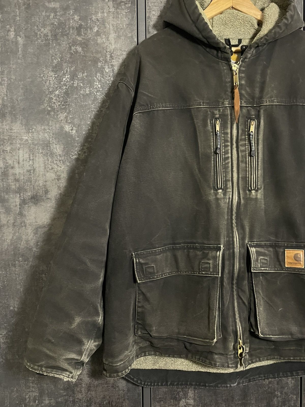 Carhartt Sick Vintage Carhartt C95 Faded Jacket Detroit Active RRL Ys Size US L / EU 52-54 / 3 - 11 Thumbnail