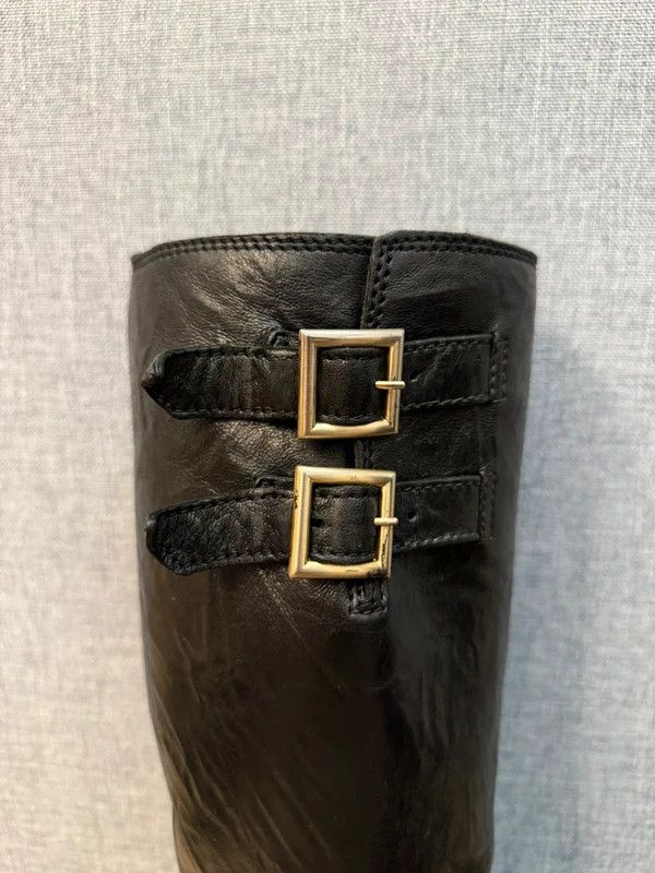 Jimmy Choo Jimmy Choo London Yule Grained Fur Leather Biker Boots 39 Size US 9 / IT 39 - 8 Thumbnail