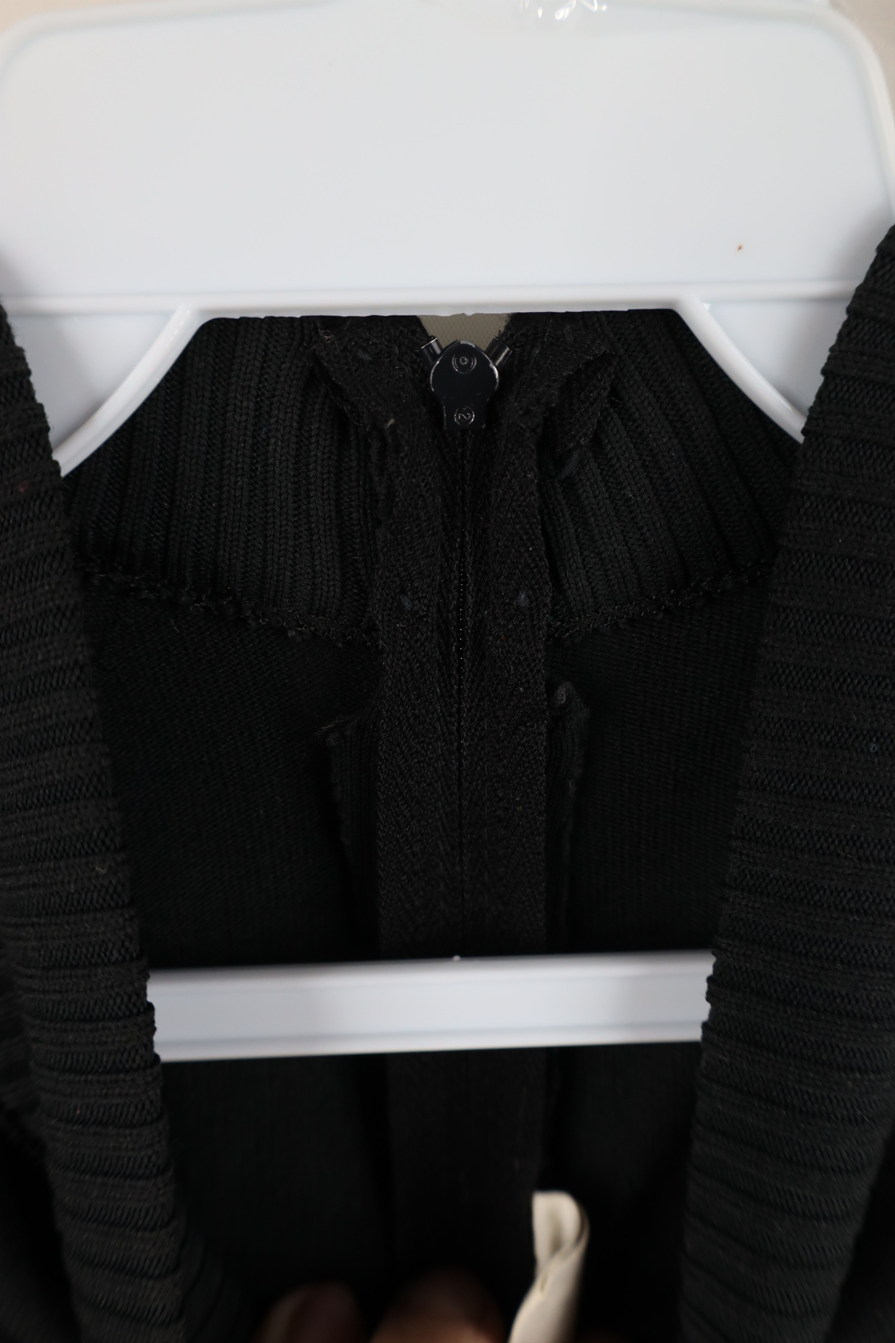 Vintage Vintage 50s 60 Ban Lon Faded Back Zip Knit T-Shirt Black USA Size S / US 4 / IT 40 - 6 Thumbnail