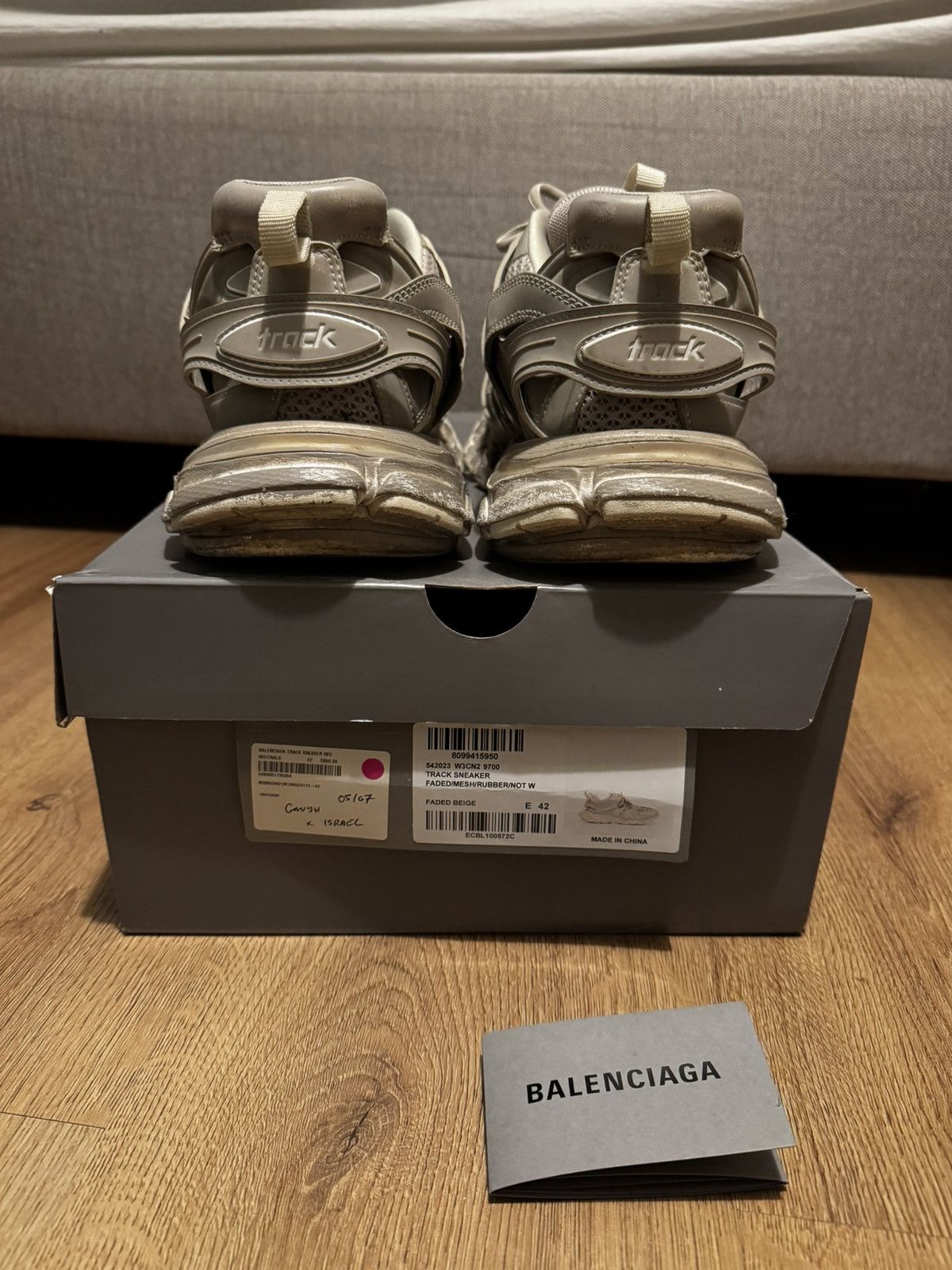 Balenciaga Balenciaga track sneaker faded beige size 42 Size US 9 / EU 42 - 5 Thumbnail