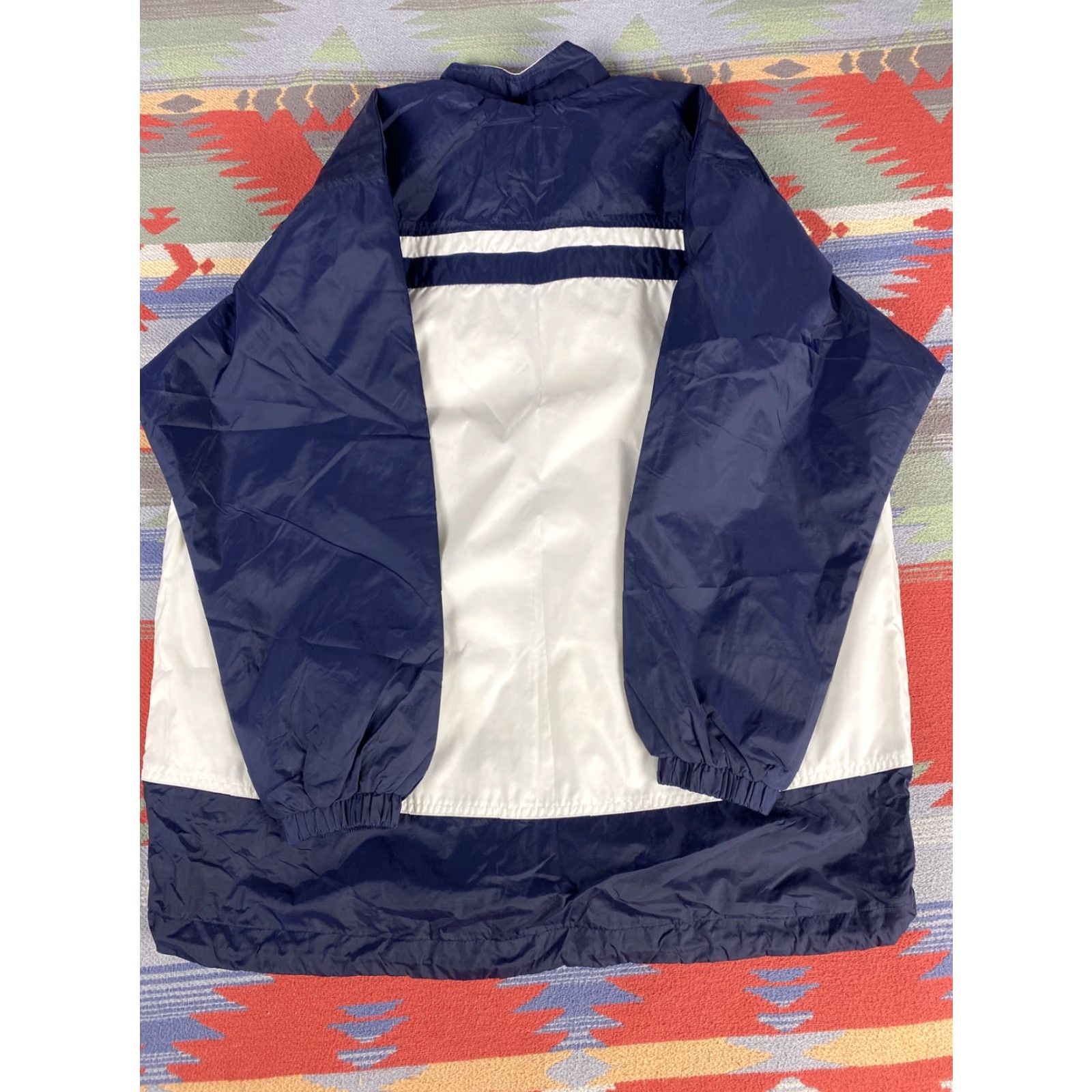 Nike VINTAGE Nike Air Windbreaker Jacket 90s Sz M White & Blue Mens/Womens Size US M / EU 48-50 / 2 - 7 Thumbnail