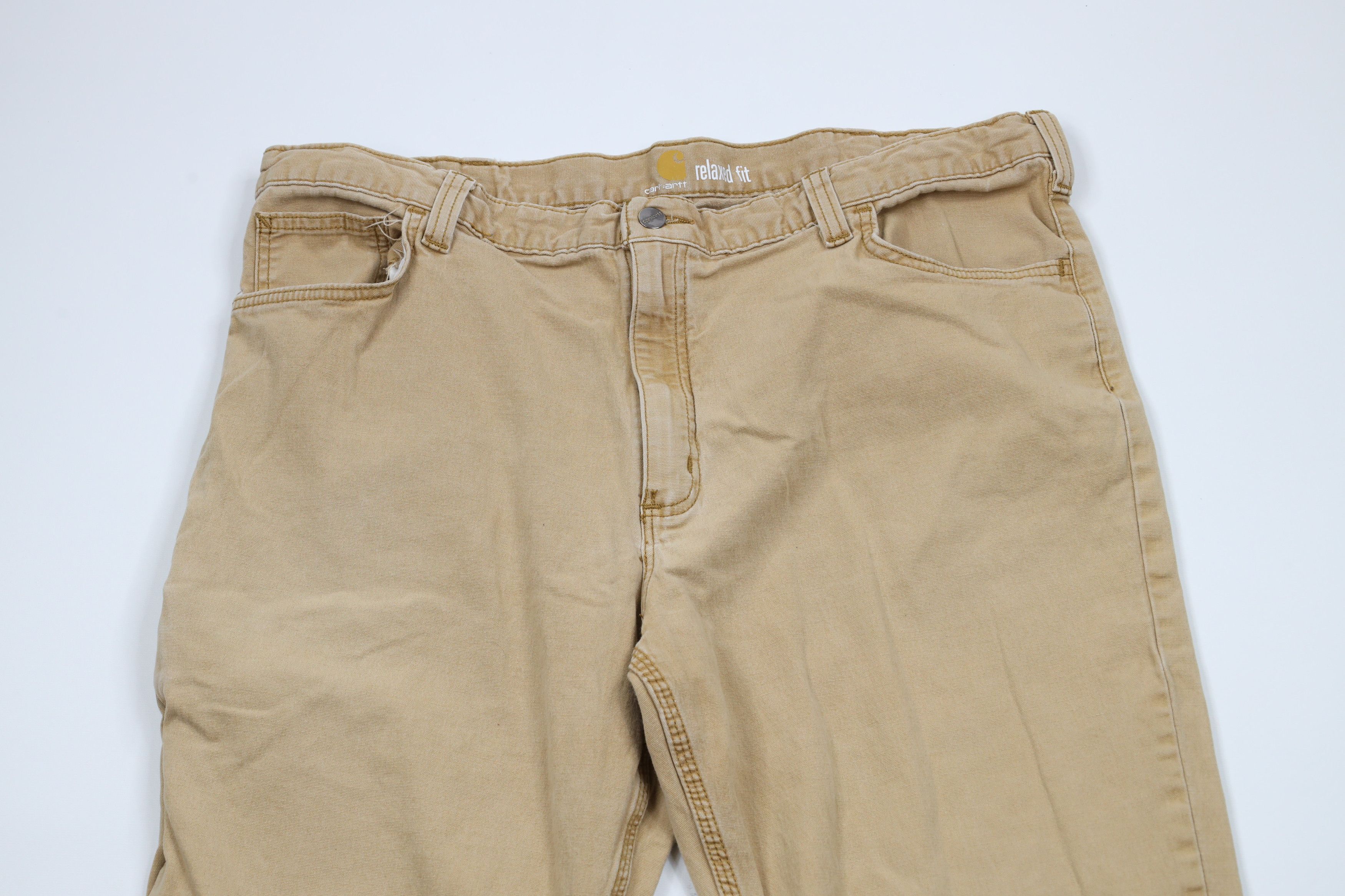 Carhartt × Vintage Vintage Y2K Carhartt Relaxed Wide Leg Canvas Dungaree Pants Size US 42 / EU 58 - 2 Thumbnail